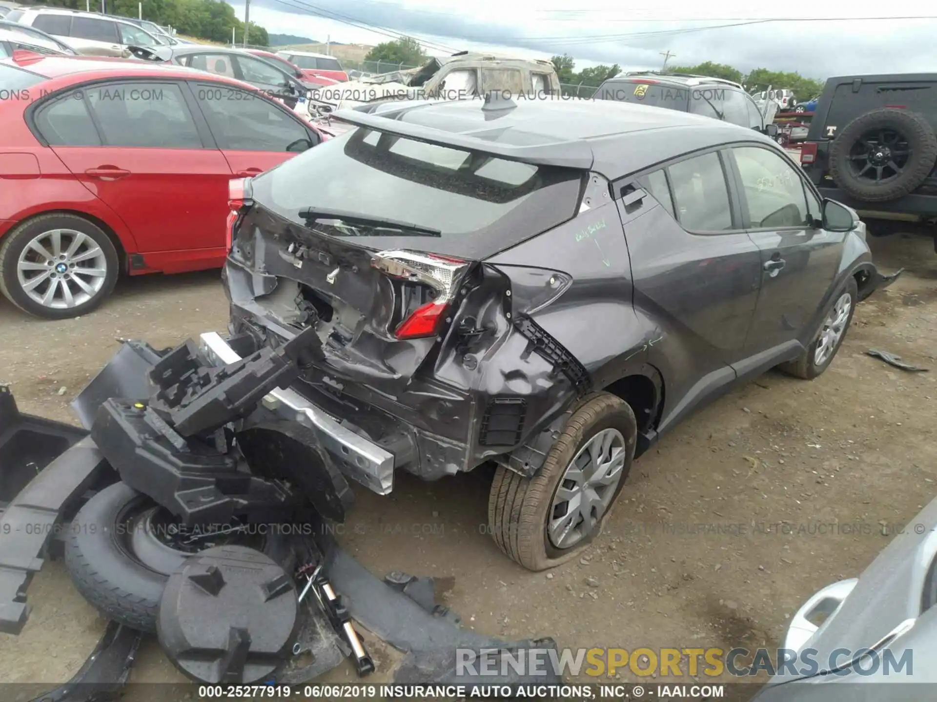 4 Photograph of a damaged car JTNKHMBX9K1022722 TOYOTA C-HR 2019