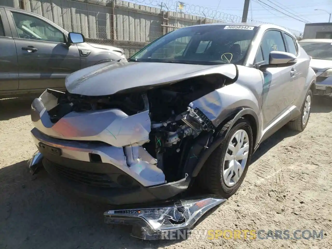 2 Photograph of a damaged car JTNKHMBX9K1024163 TOYOTA C-HR 2019