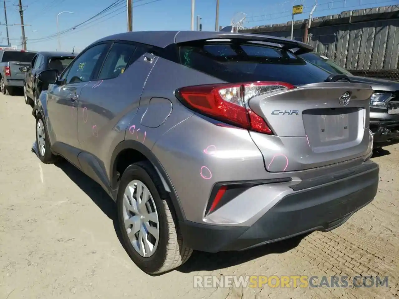 3 Photograph of a damaged car JTNKHMBX9K1024163 TOYOTA C-HR 2019