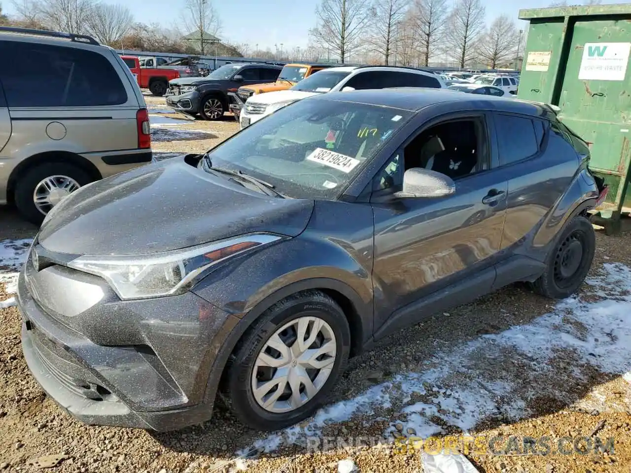 1 Photograph of a damaged car JTNKHMBX9K1024468 TOYOTA C-HR 2019