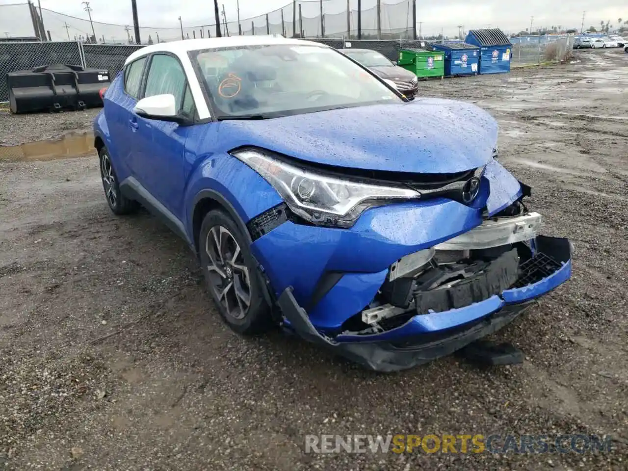 1 Photograph of a damaged car JTNKHMBX9K1024616 TOYOTA C-HR 2019