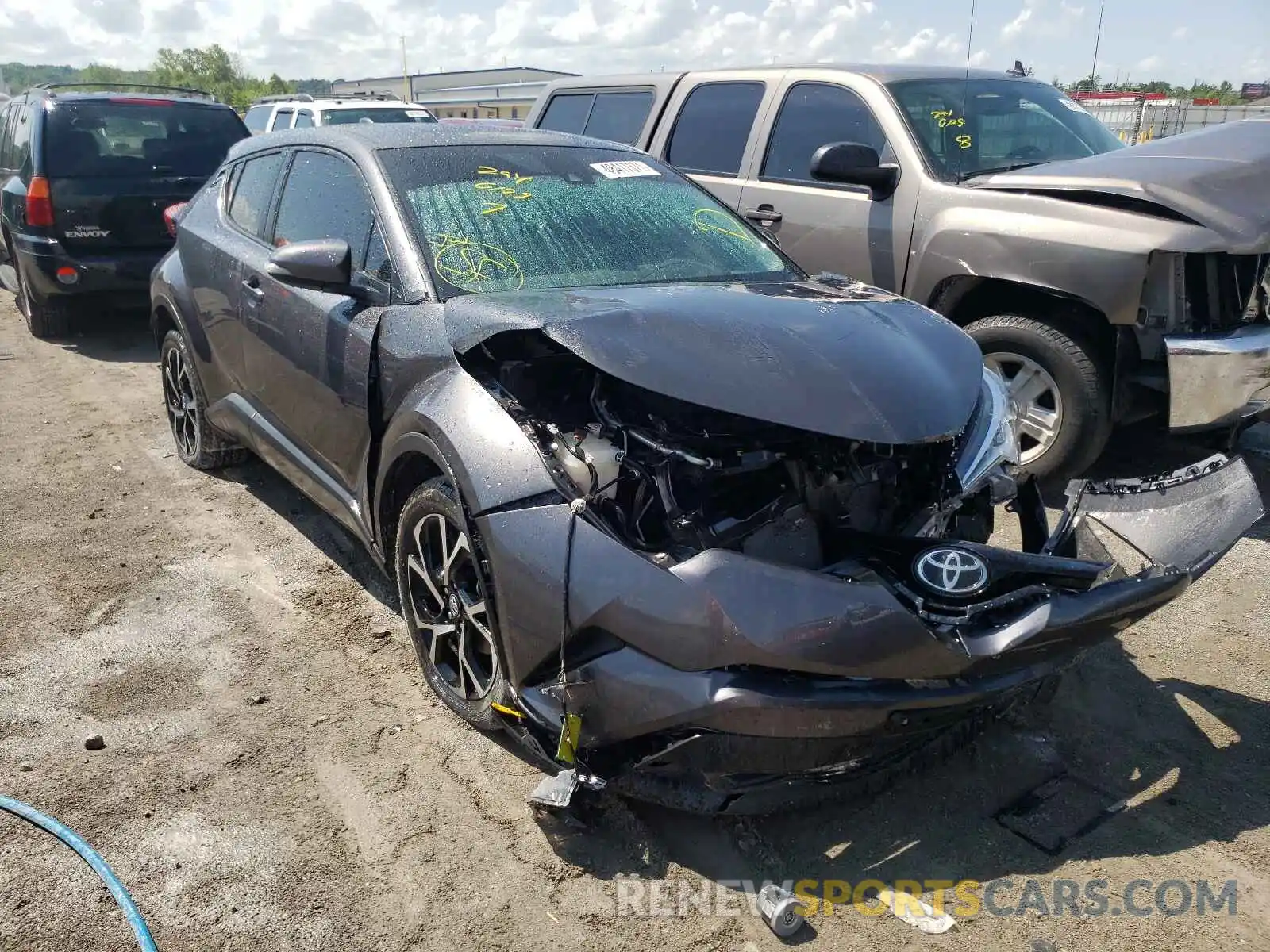 1 Photograph of a damaged car JTNKHMBX9K1024647 TOYOTA C-HR 2019