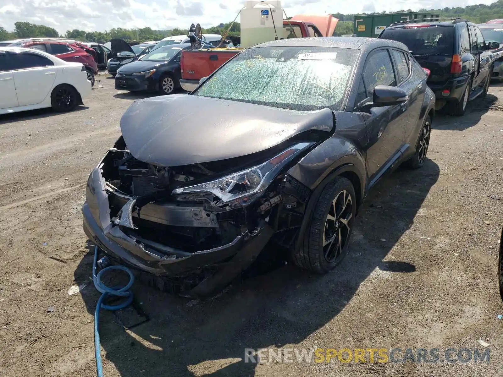 2 Photograph of a damaged car JTNKHMBX9K1024647 TOYOTA C-HR 2019