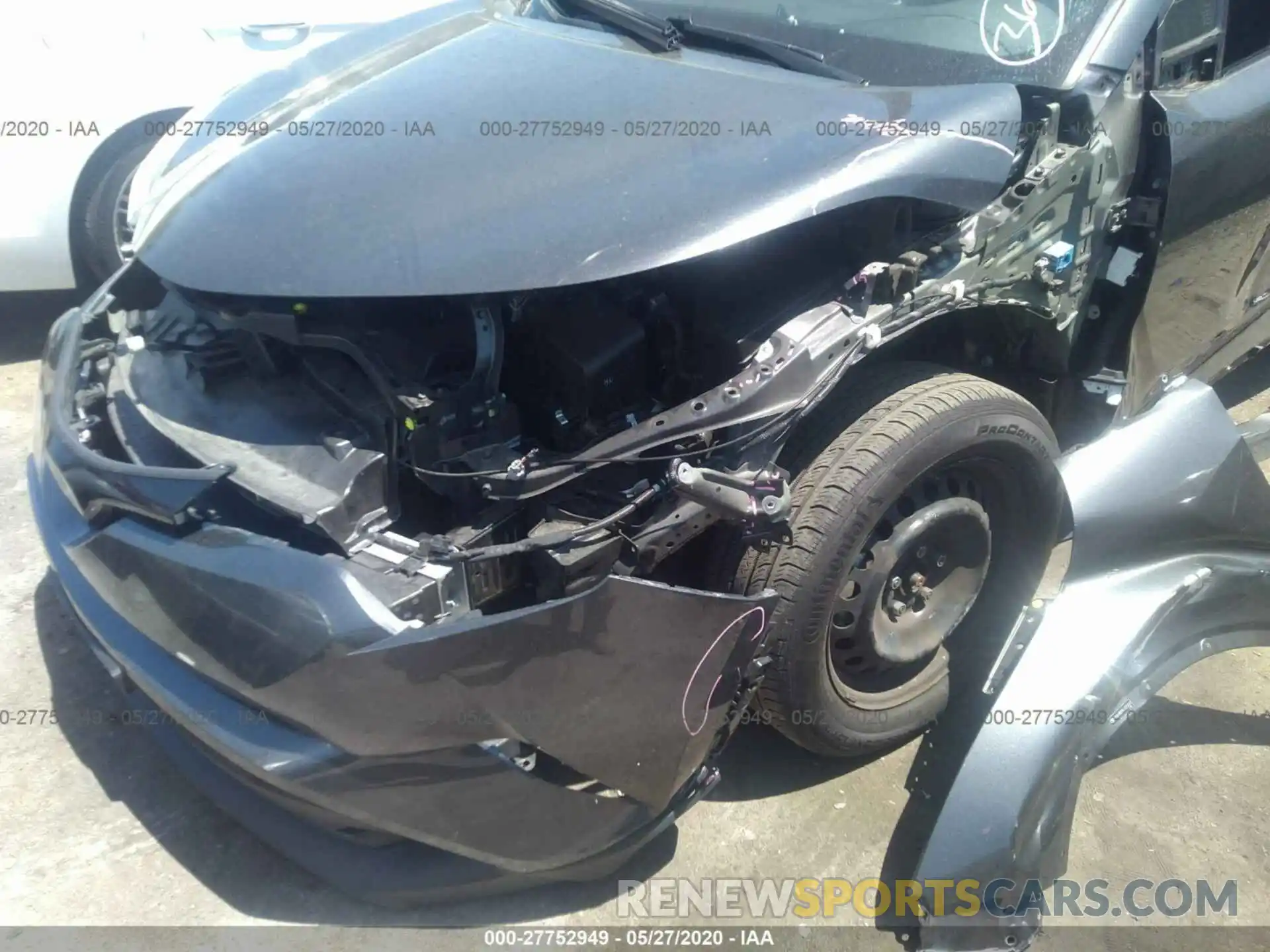 6 Фотография поврежденного автомобиля JTNKHMBX9K1025247 TOYOTA C-HR 2019