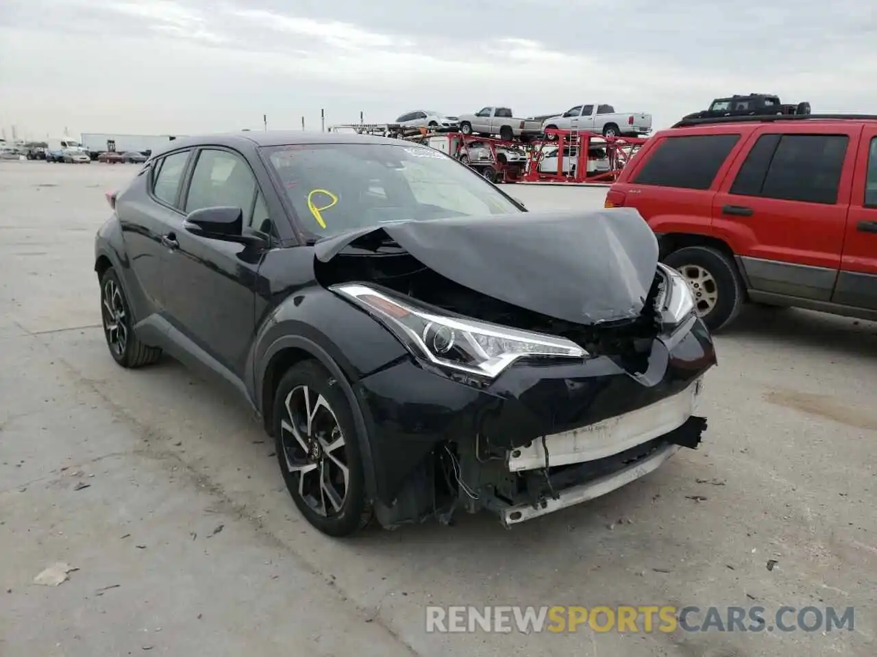 1 Photograph of a damaged car JTNKHMBX9K1026933 TOYOTA C-HR 2019