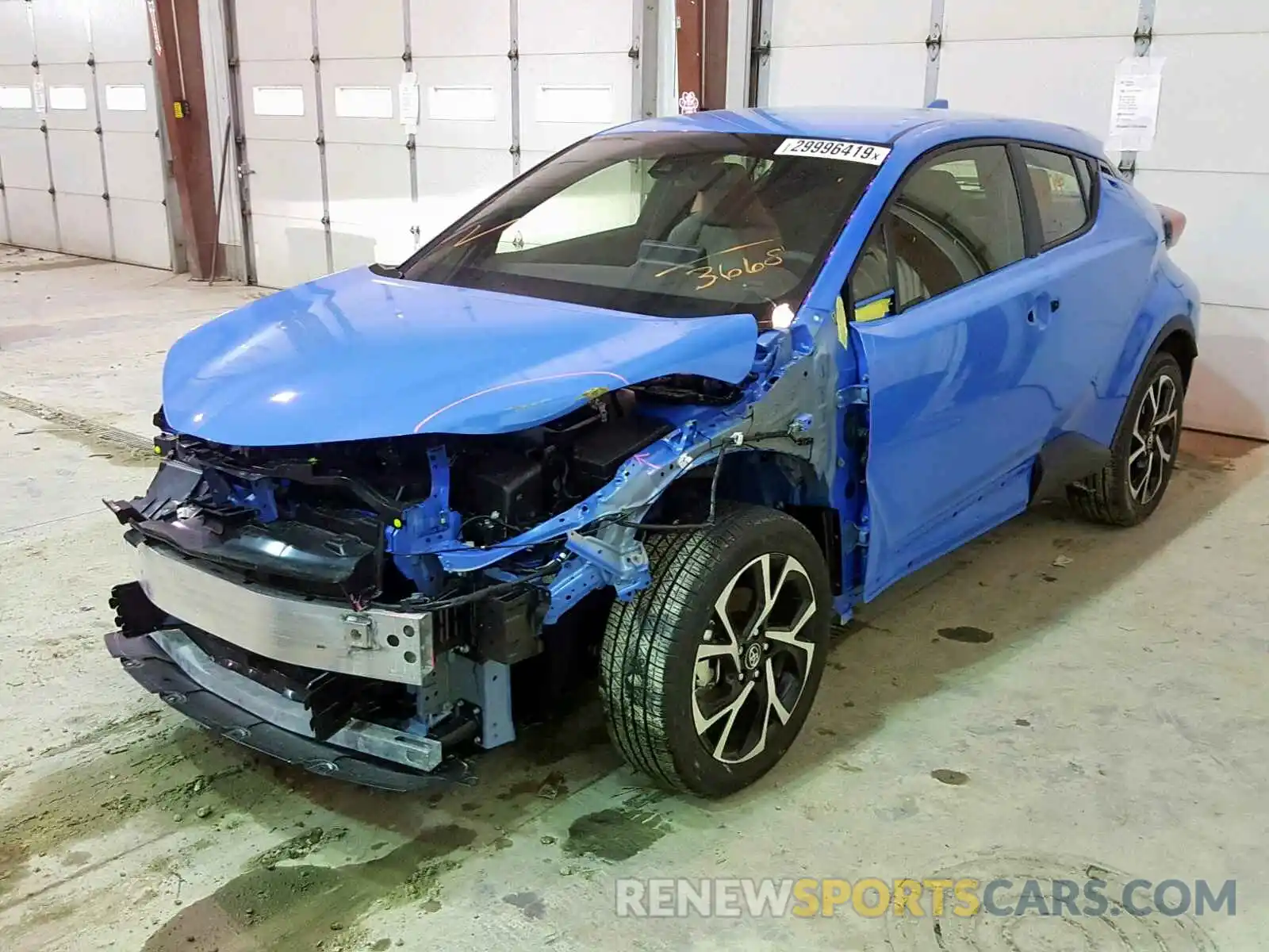 2 Photograph of a damaged car JTNKHMBX9K1027824 TOYOTA C-HR 2019