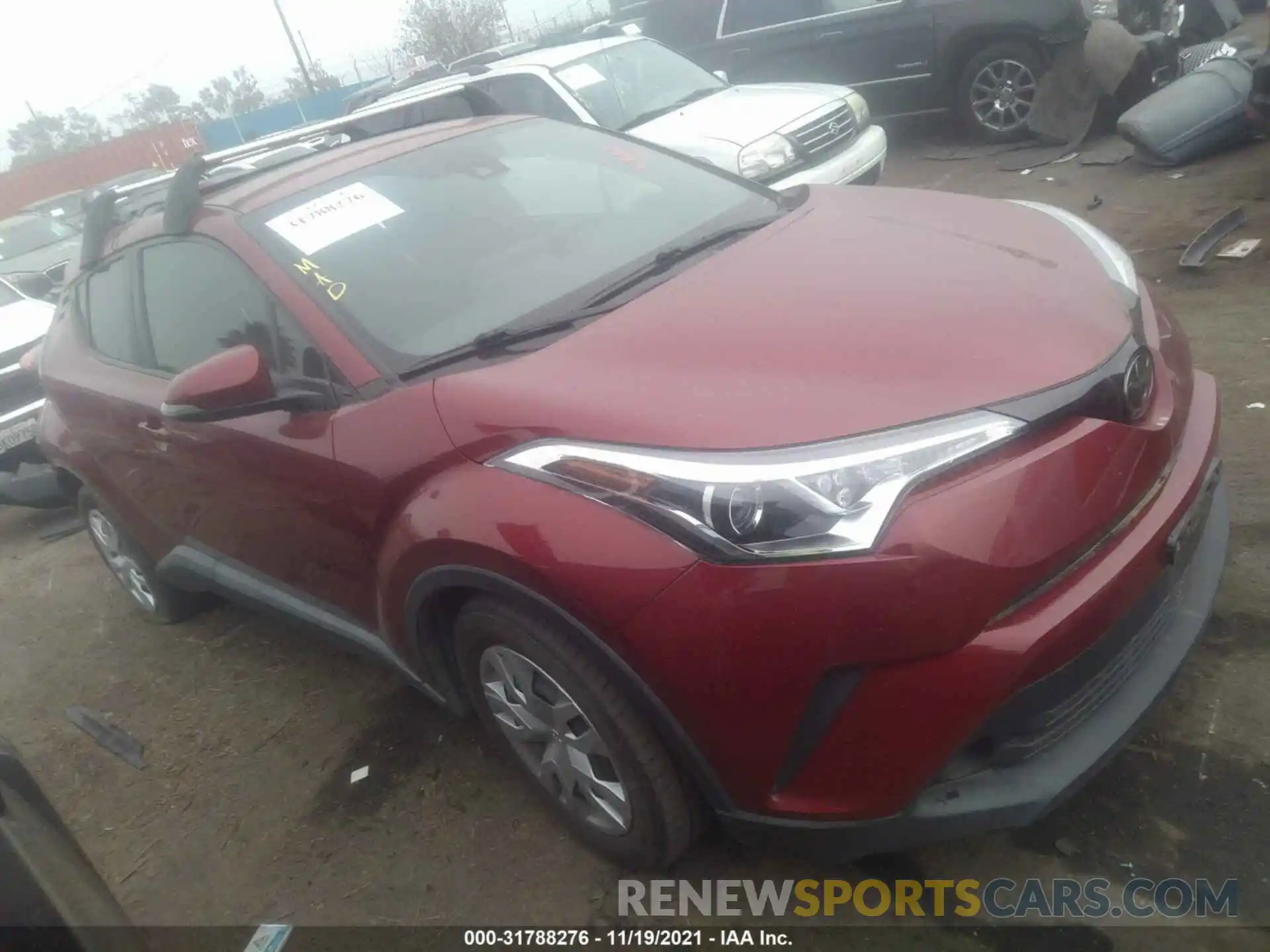 1 Photograph of a damaged car JTNKHMBX9K1028116 TOYOTA C-HR 2019