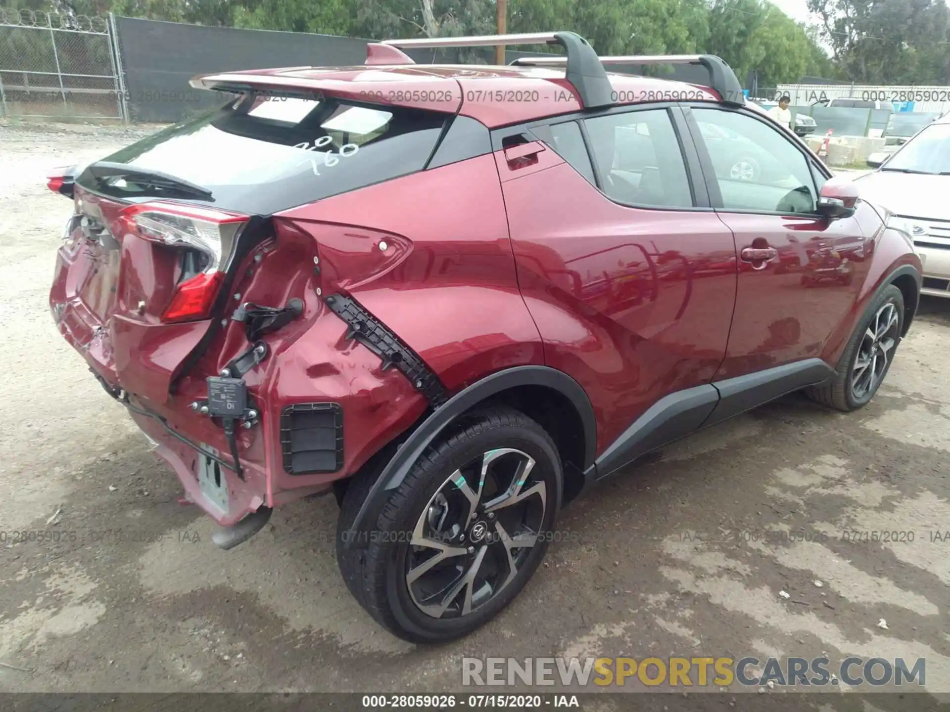 4 Фотография поврежденного автомобиля JTNKHMBX9K1030495 TOYOTA C-HR 2019