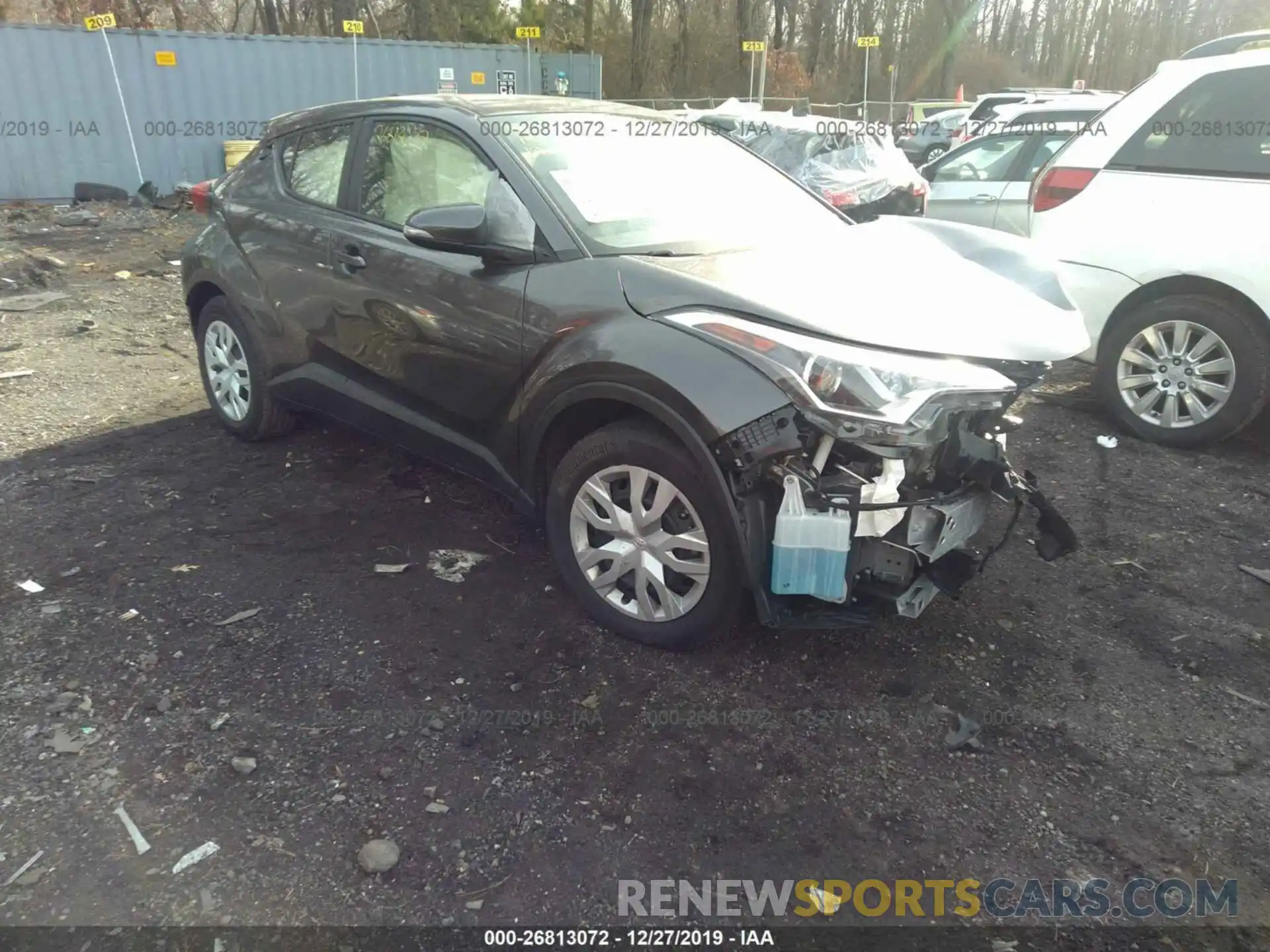 1 Photograph of a damaged car JTNKHMBX9K1033106 TOYOTA C-HR 2019