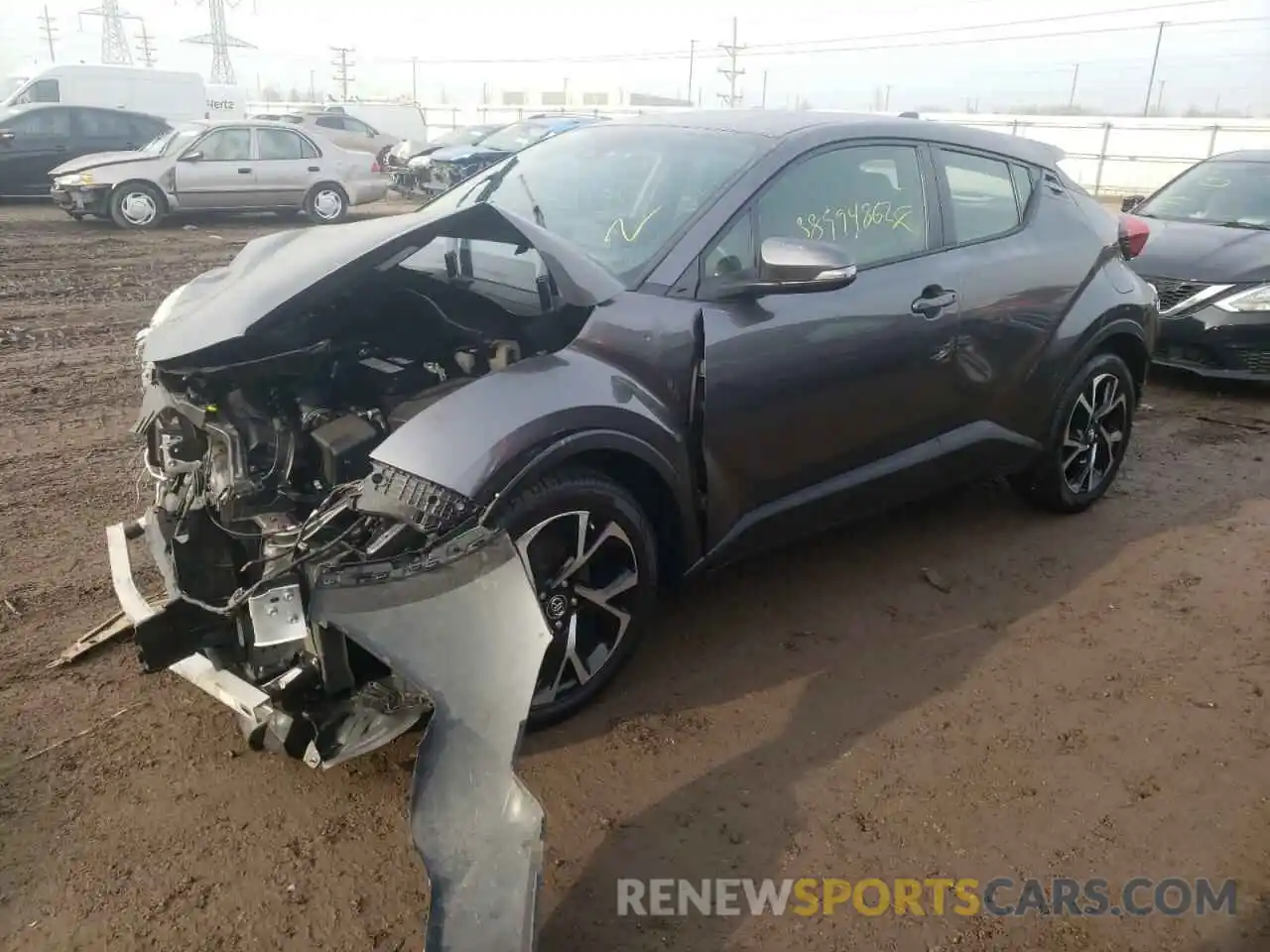 2 Photograph of a damaged car JTNKHMBX9K1033204 TOYOTA C-HR 2019