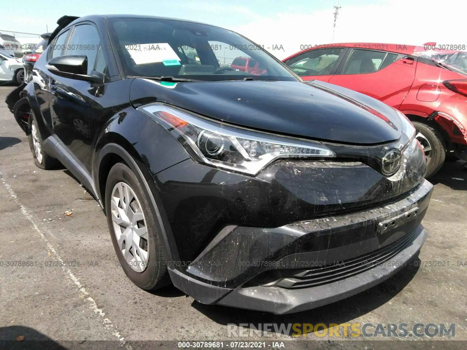 1 Photograph of a damaged car JTNKHMBX9K1033302 TOYOTA C-HR 2019