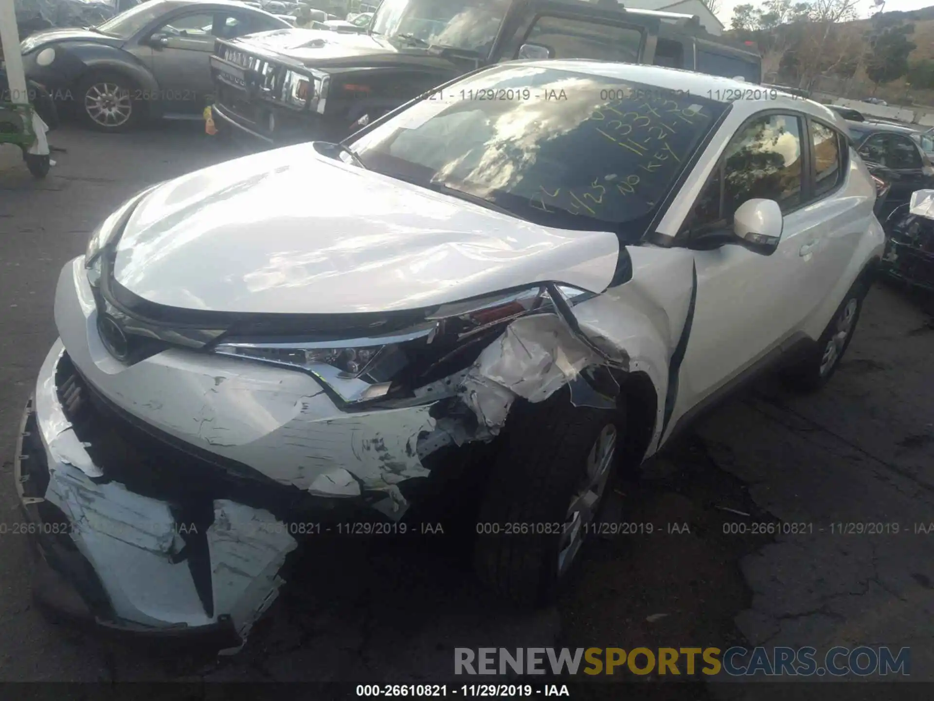 2 Photograph of a damaged car JTNKHMBX9K1033512 TOYOTA C-HR 2019