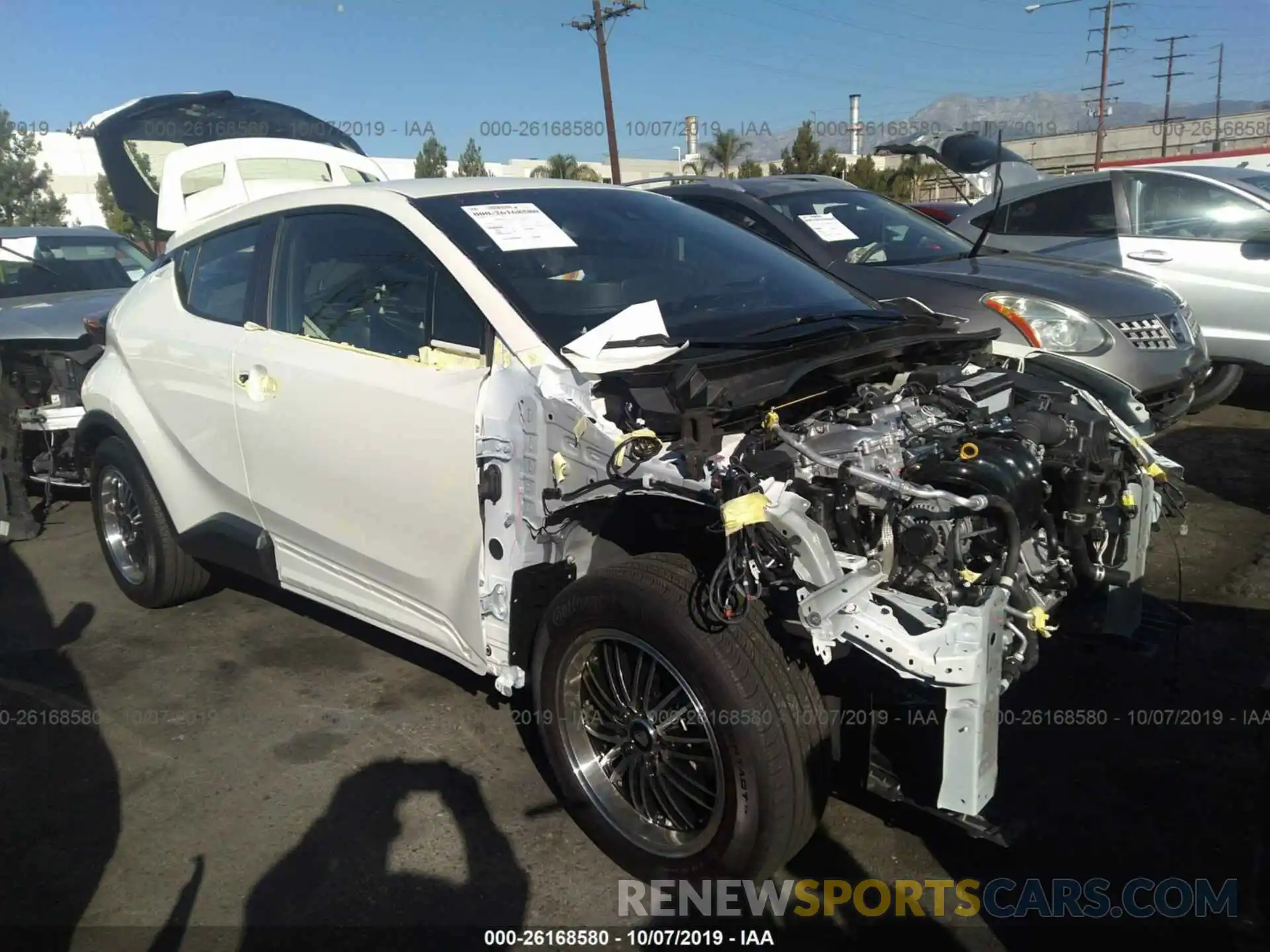 1 Photograph of a damaged car JTNKHMBX9K1033767 TOYOTA C-HR 2019