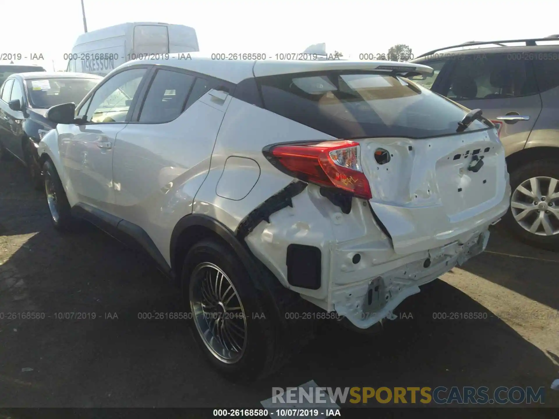 3 Photograph of a damaged car JTNKHMBX9K1033767 TOYOTA C-HR 2019