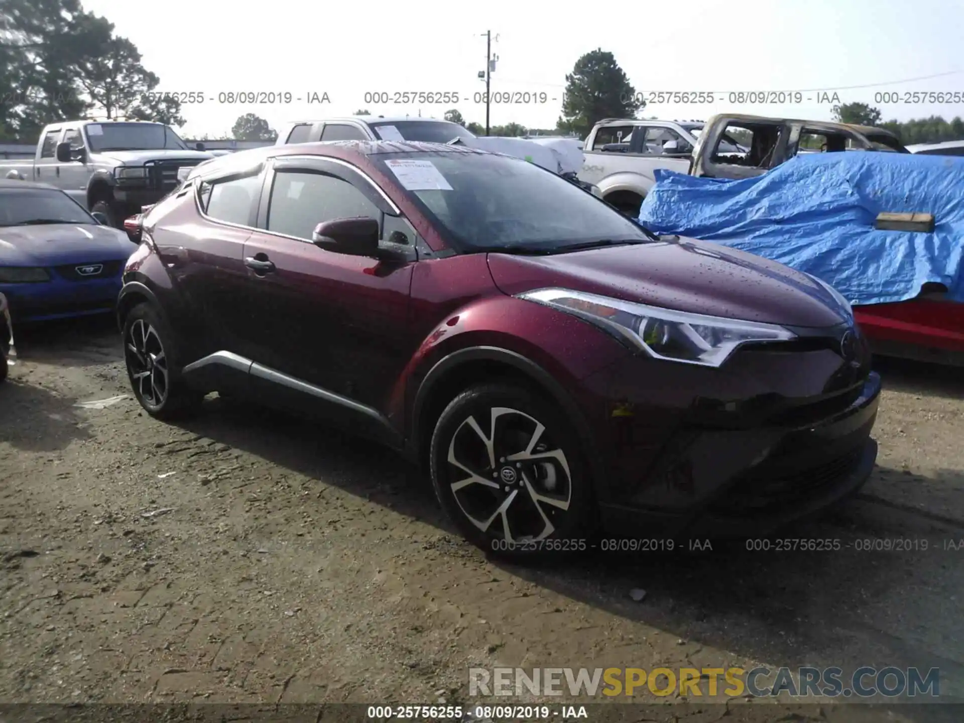 1 Photograph of a damaged car JTNKHMBX9K1034420 TOYOTA C-HR 2019