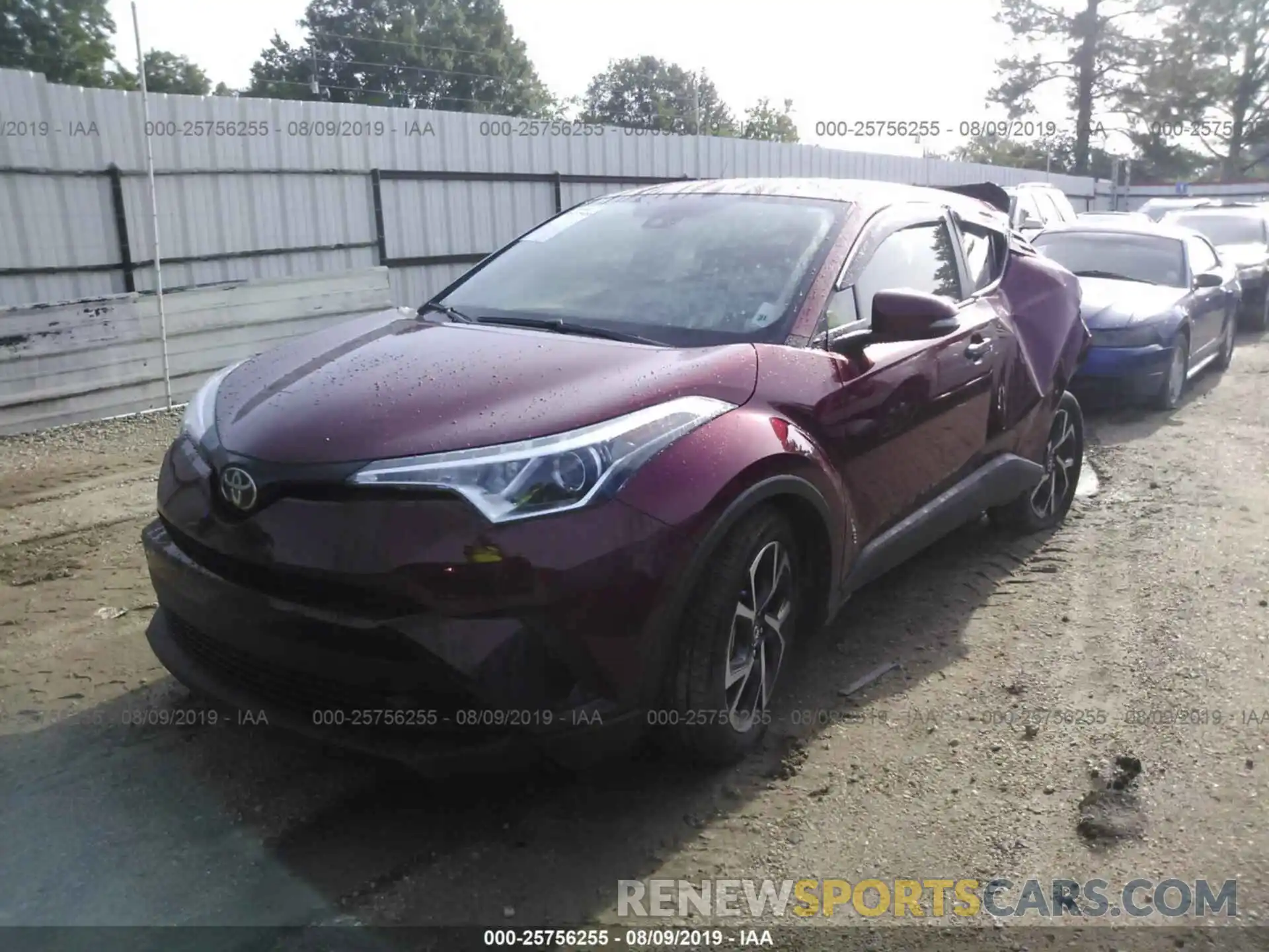 2 Фотография поврежденного автомобиля JTNKHMBX9K1034420 TOYOTA C-HR 2019