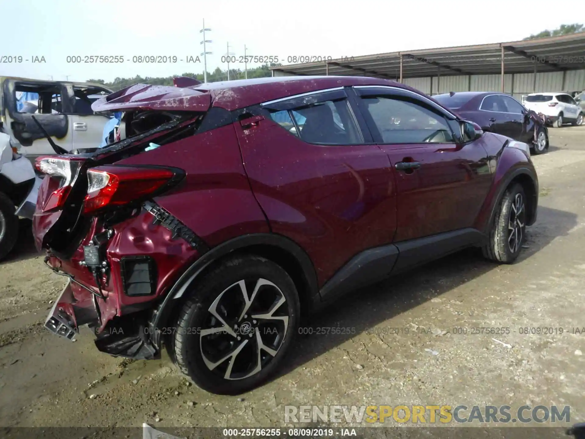 4 Фотография поврежденного автомобиля JTNKHMBX9K1034420 TOYOTA C-HR 2019