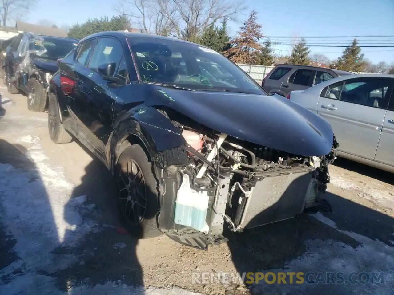 1 Photograph of a damaged car JTNKHMBX9K1035714 TOYOTA C-HR 2019