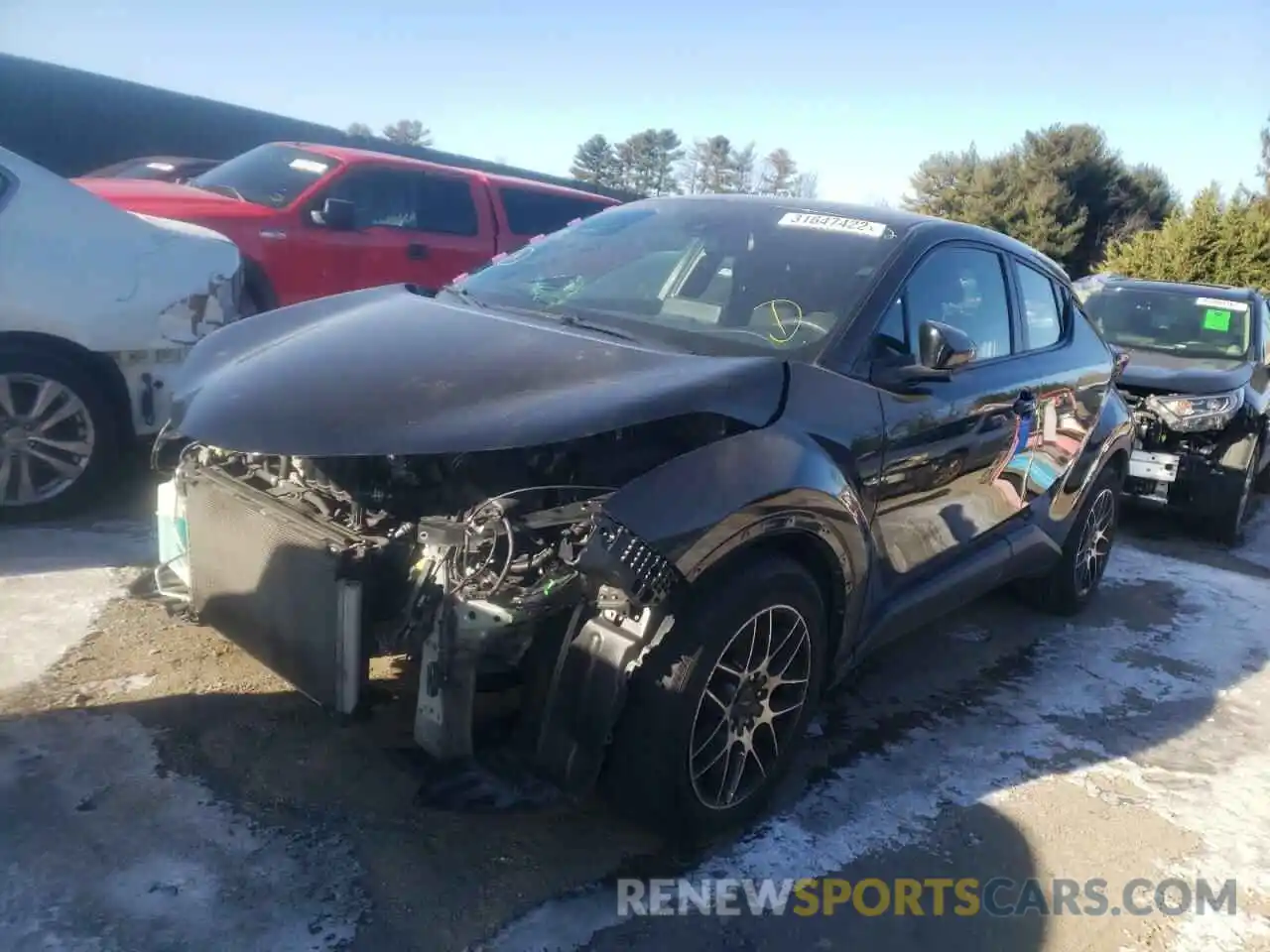 2 Photograph of a damaged car JTNKHMBX9K1035714 TOYOTA C-HR 2019