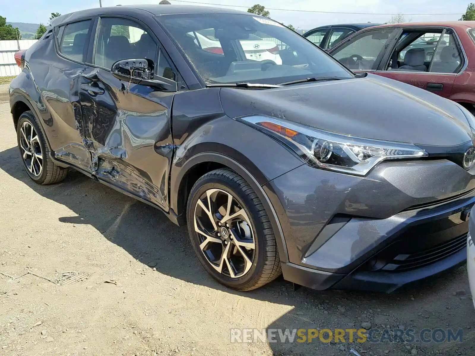 1 Photograph of a damaged car JTNKHMBX9K1037639 TOYOTA C-HR 2019