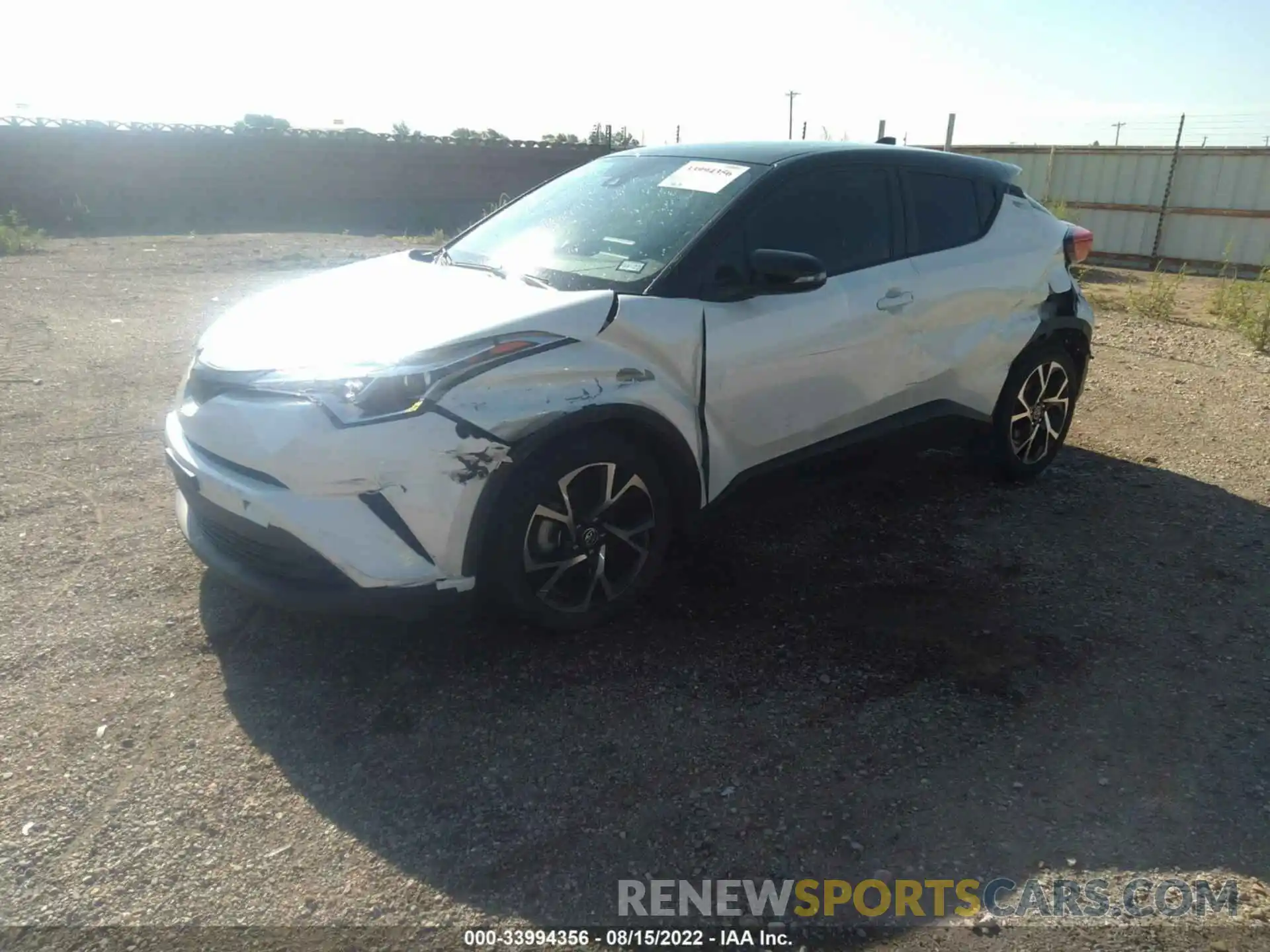 2 Фотография поврежденного автомобиля JTNKHMBX9K1037642 TOYOTA C-HR 2019