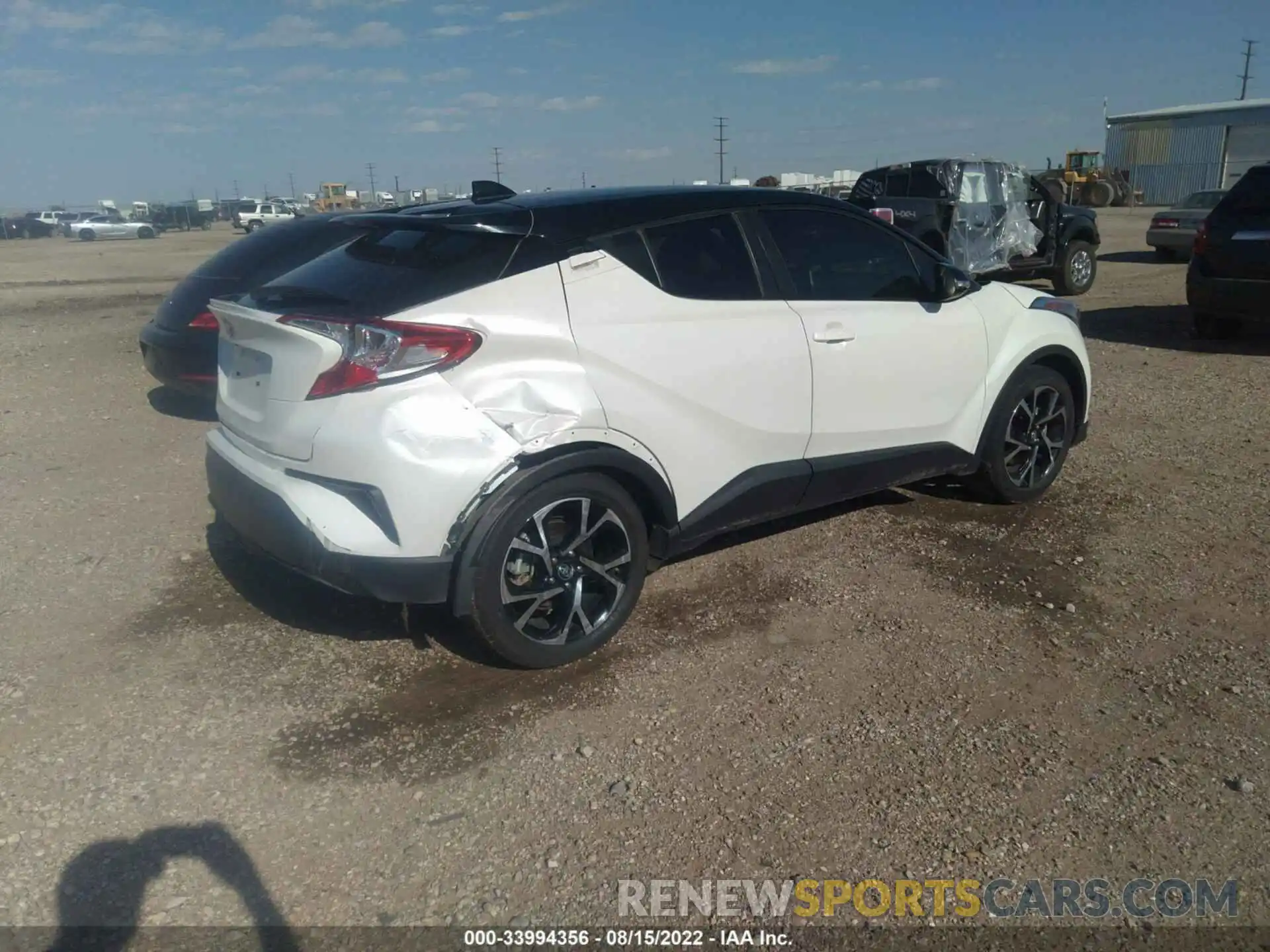 4 Фотография поврежденного автомобиля JTNKHMBX9K1037642 TOYOTA C-HR 2019