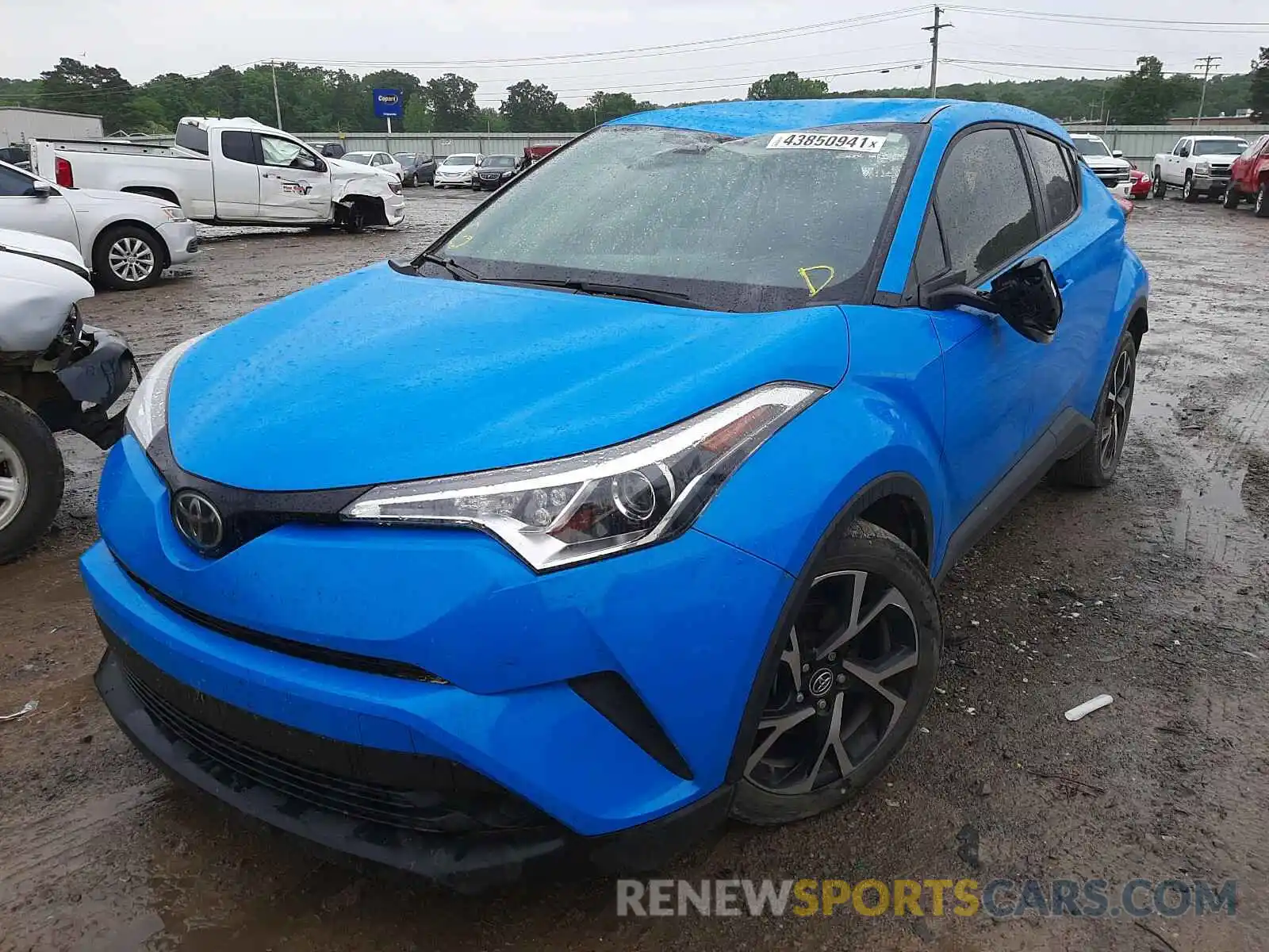 2 Фотография поврежденного автомобиля JTNKHMBX9K1037818 TOYOTA C-HR 2019