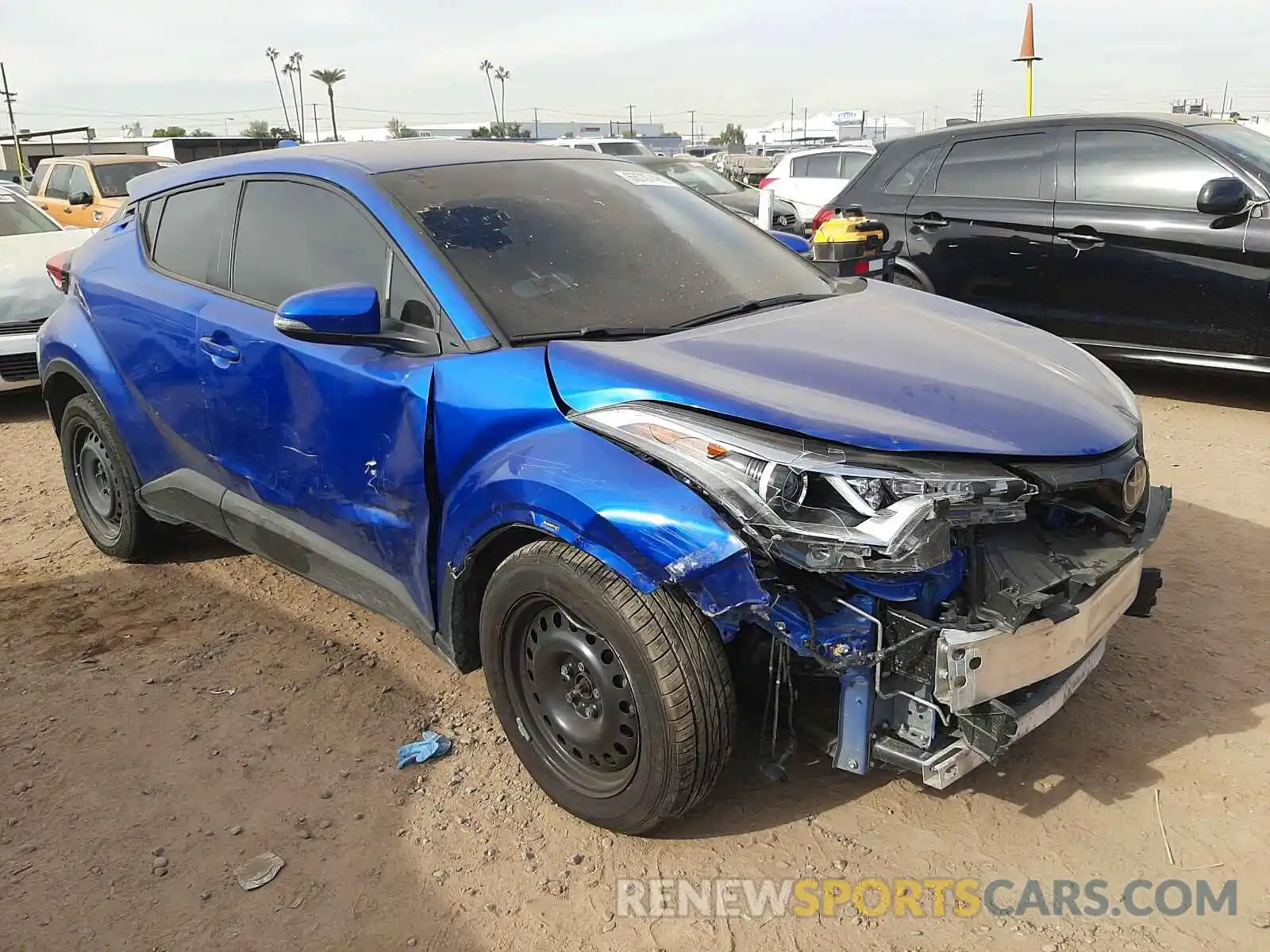 1 Photograph of a damaged car JTNKHMBX9K1038225 TOYOTA C-HR 2019