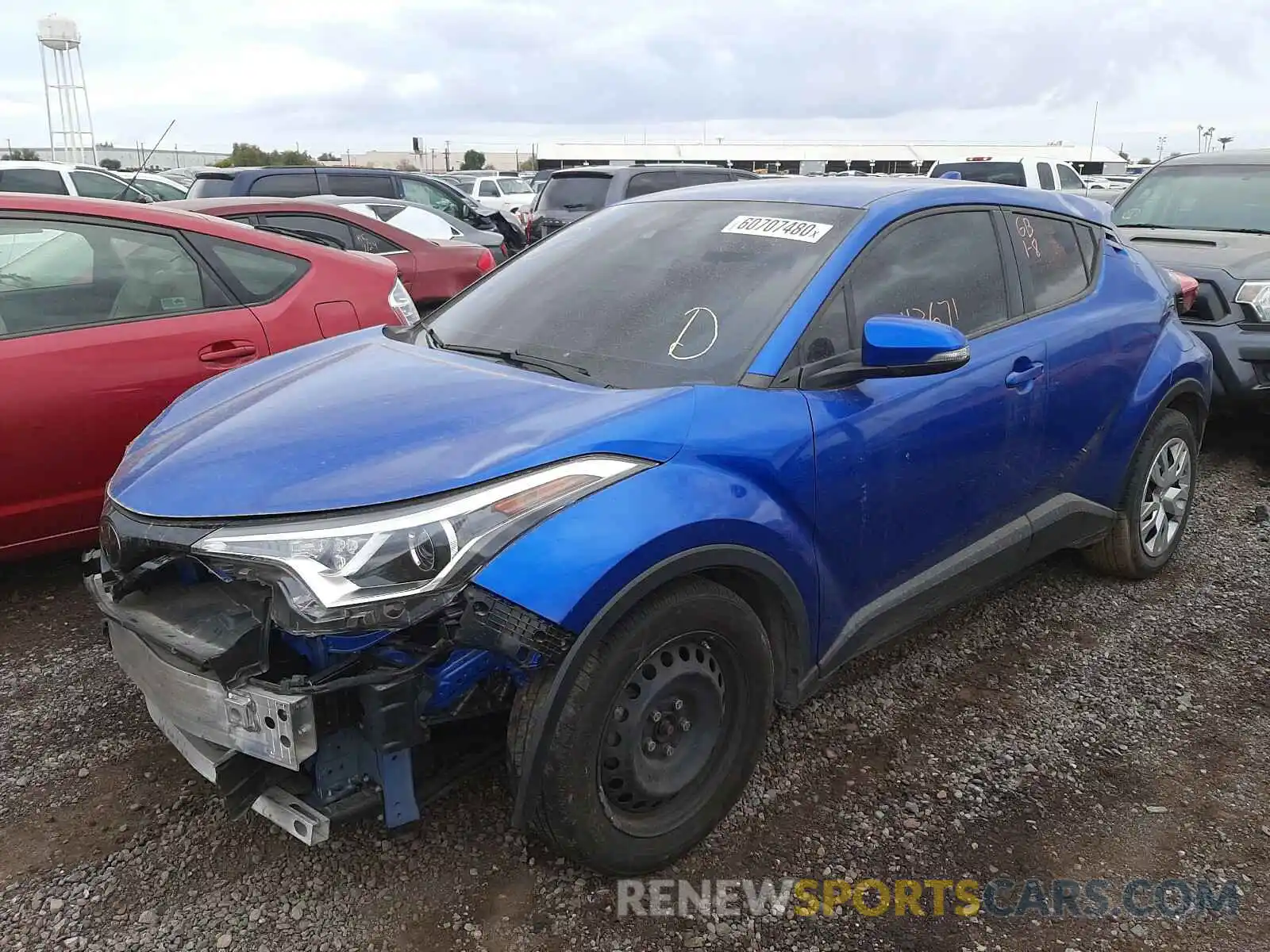 2 Фотография поврежденного автомобиля JTNKHMBX9K1038225 TOYOTA C-HR 2019