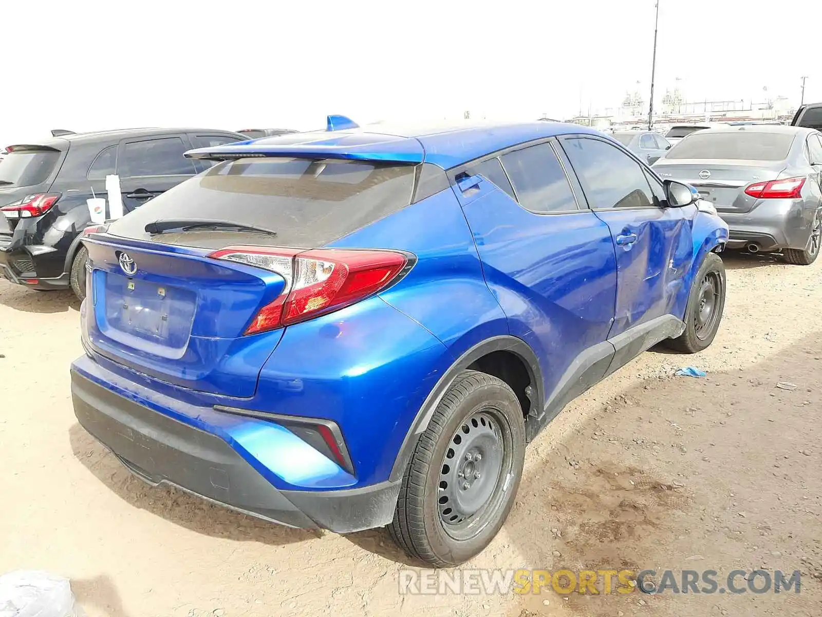 4 Фотография поврежденного автомобиля JTNKHMBX9K1038225 TOYOTA C-HR 2019