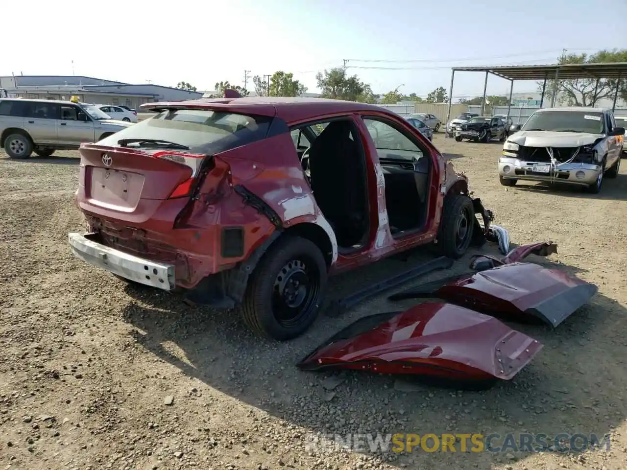 4 Photograph of a damaged car JTNKHMBX9K1039021 TOYOTA C-HR 2019