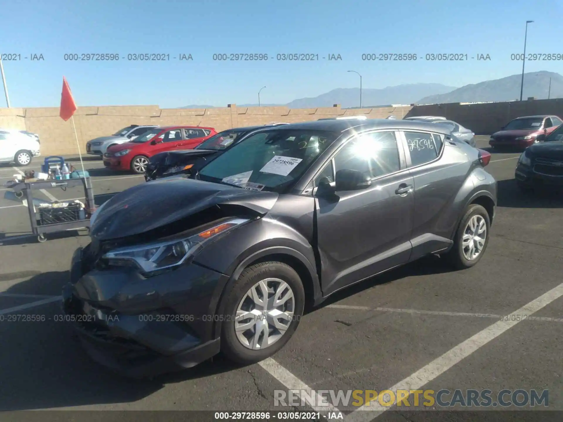 2 Photograph of a damaged car JTNKHMBX9K1039262 TOYOTA C-HR 2019