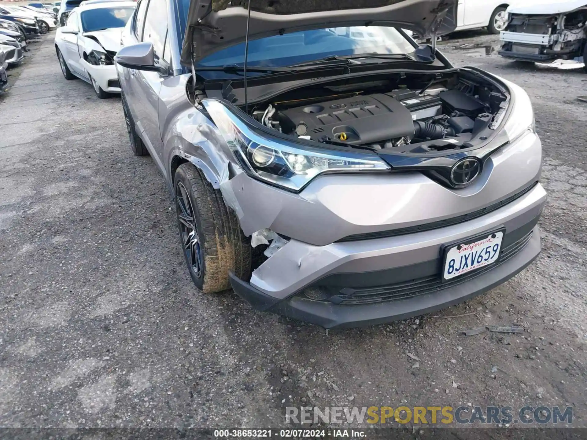 19 Photograph of a damaged car JTNKHMBX9K1039374 TOYOTA C-HR 2019