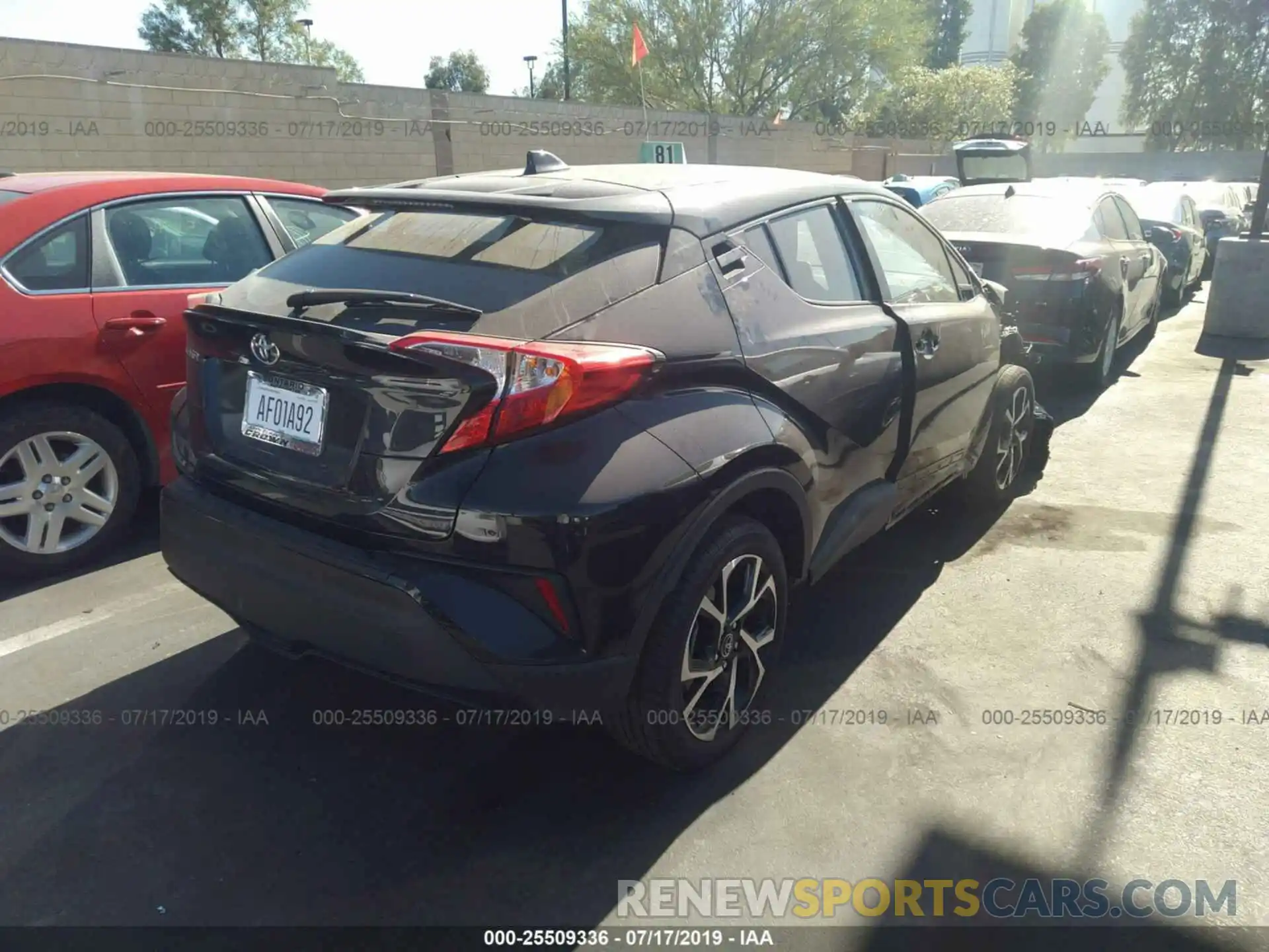 4 Photograph of a damaged car JTNKHMBX9K1039620 TOYOTA C-HR 2019