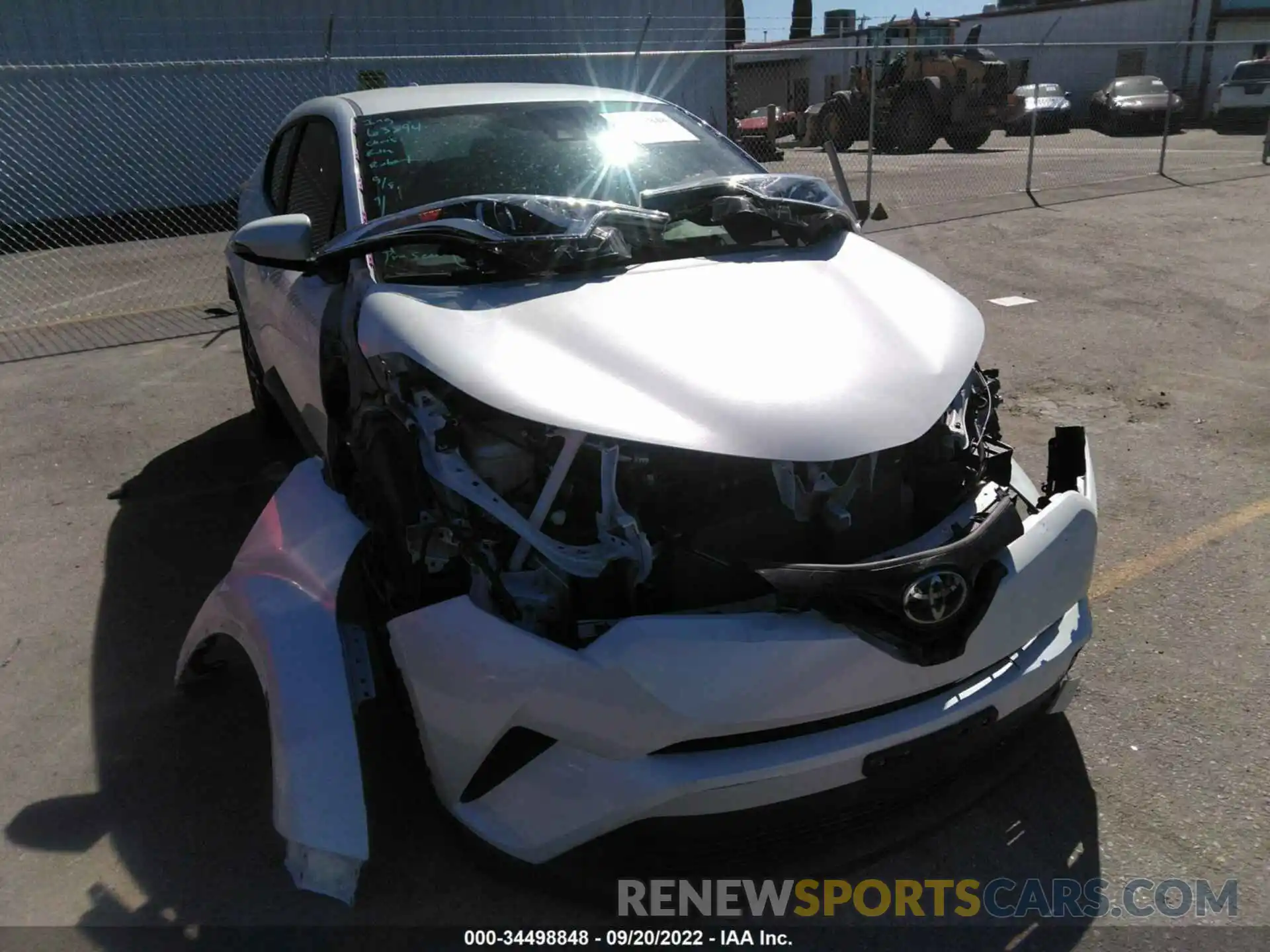 1 Photograph of a damaged car JTNKHMBX9K1040492 TOYOTA C-HR 2019