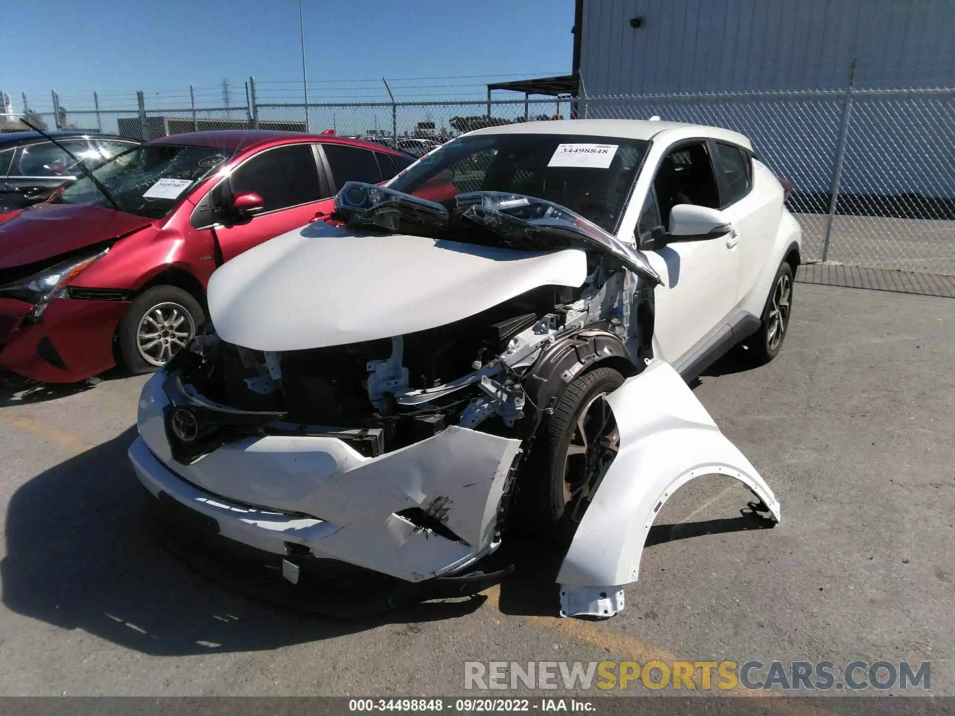 2 Photograph of a damaged car JTNKHMBX9K1040492 TOYOTA C-HR 2019