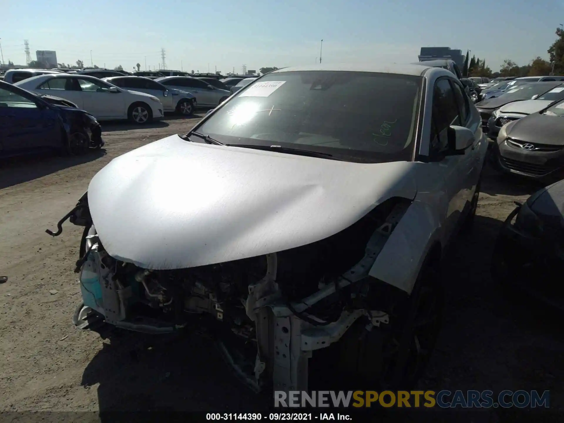 2 Photograph of a damaged car JTNKHMBX9K1040752 TOYOTA C-HR 2019