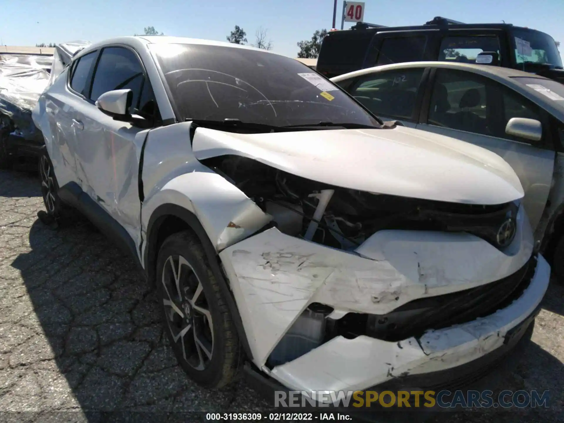 1 Photograph of a damaged car JTNKHMBX9K1041223 TOYOTA C-HR 2019