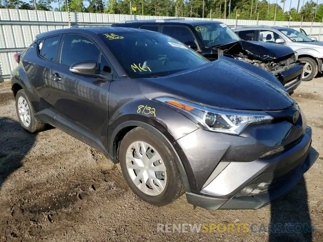 1 Photograph of a damaged car JTNKHMBX9K1042212 TOYOTA C-HR 2019