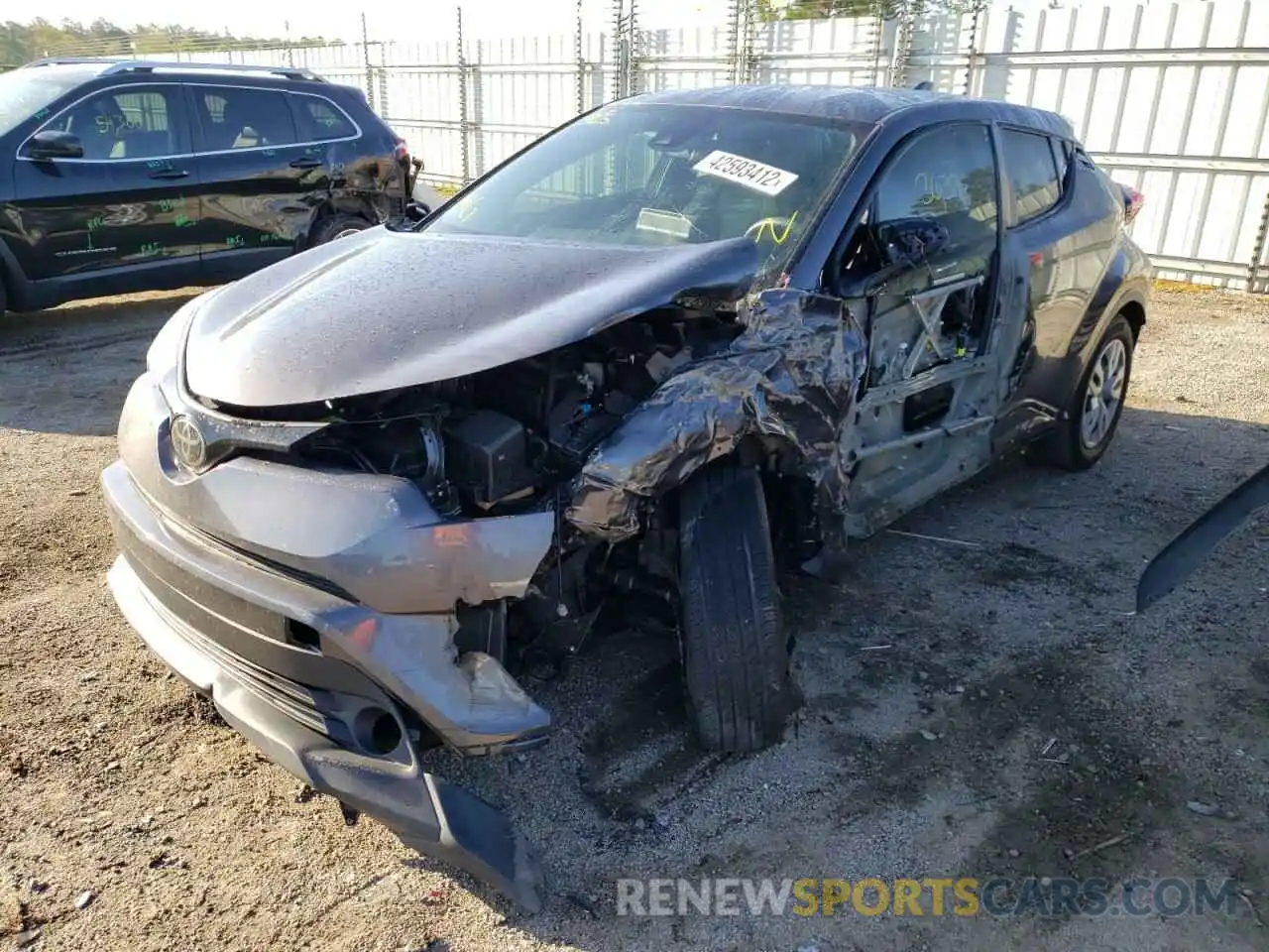 2 Photograph of a damaged car JTNKHMBX9K1042212 TOYOTA C-HR 2019