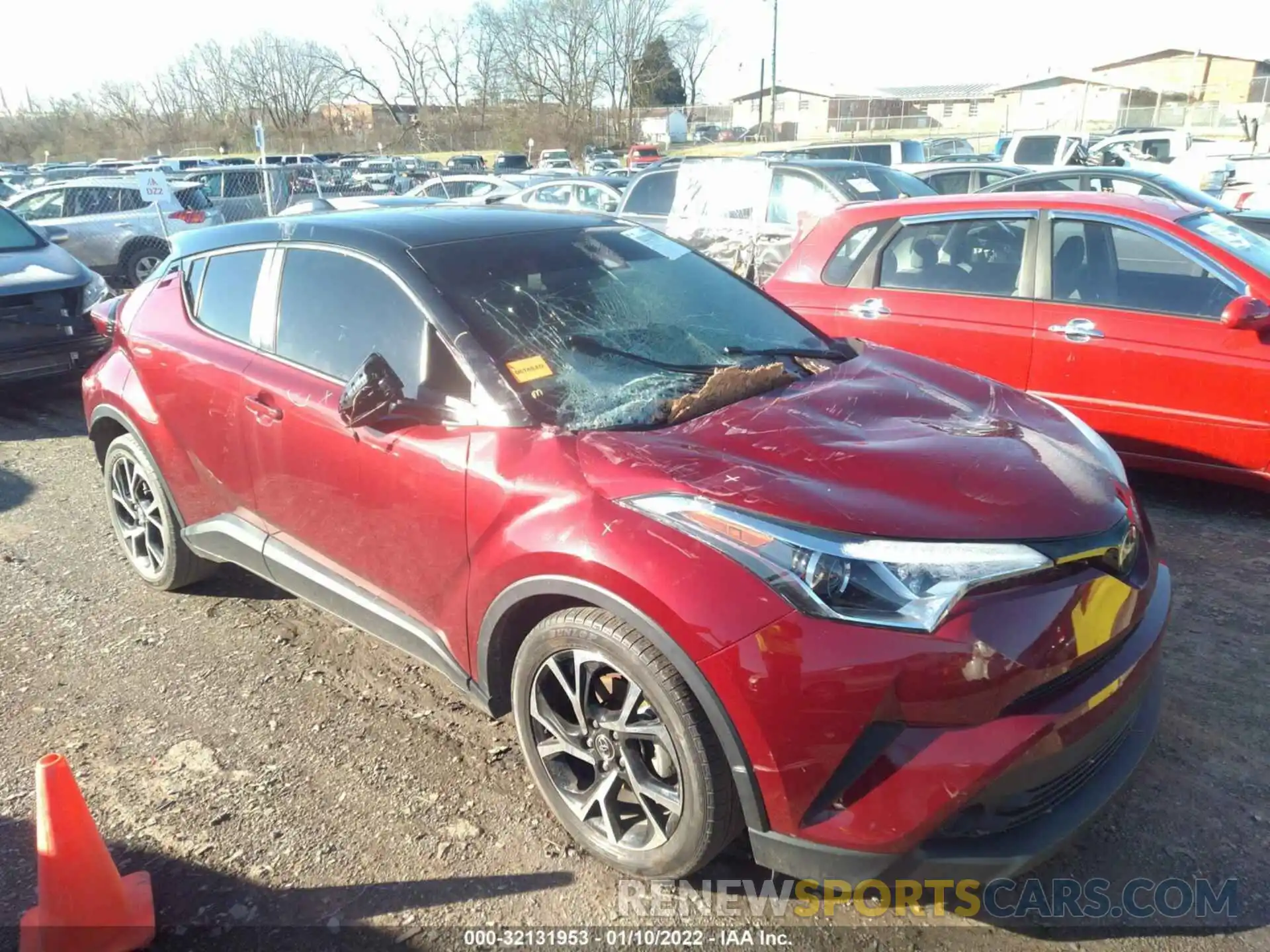 1 Photograph of a damaged car JTNKHMBX9K1043859 TOYOTA C-HR 2019