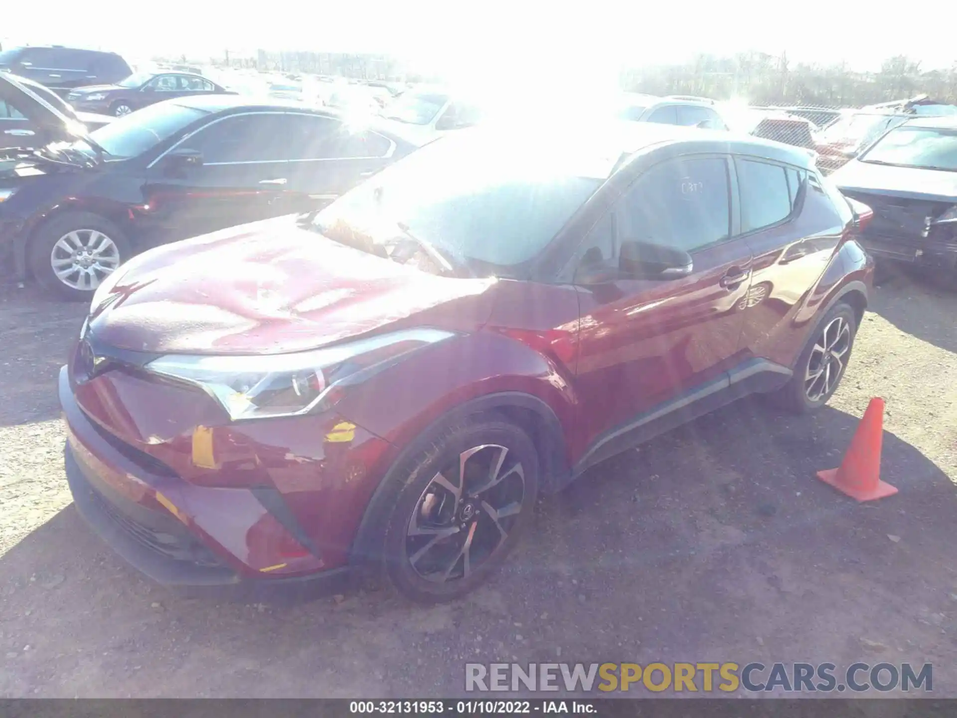 2 Photograph of a damaged car JTNKHMBX9K1043859 TOYOTA C-HR 2019