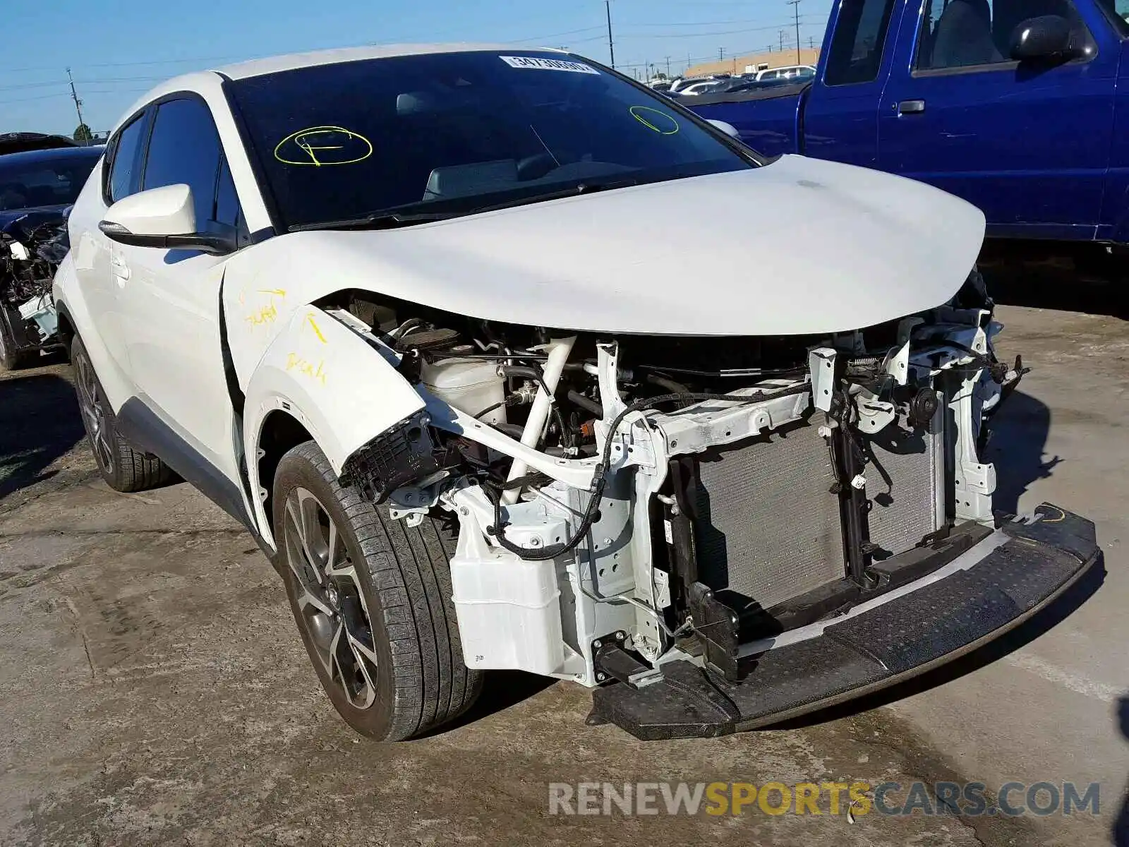 1 Photograph of a damaged car JTNKHMBX9K1044056 TOYOTA C-HR 2019