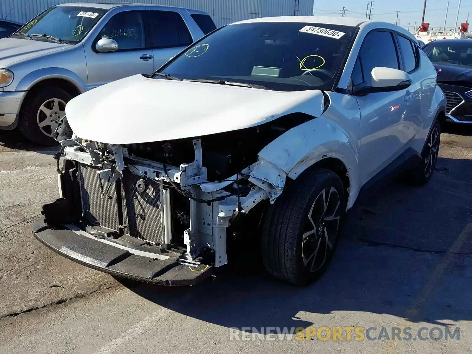 2 Photograph of a damaged car JTNKHMBX9K1044056 TOYOTA C-HR 2019