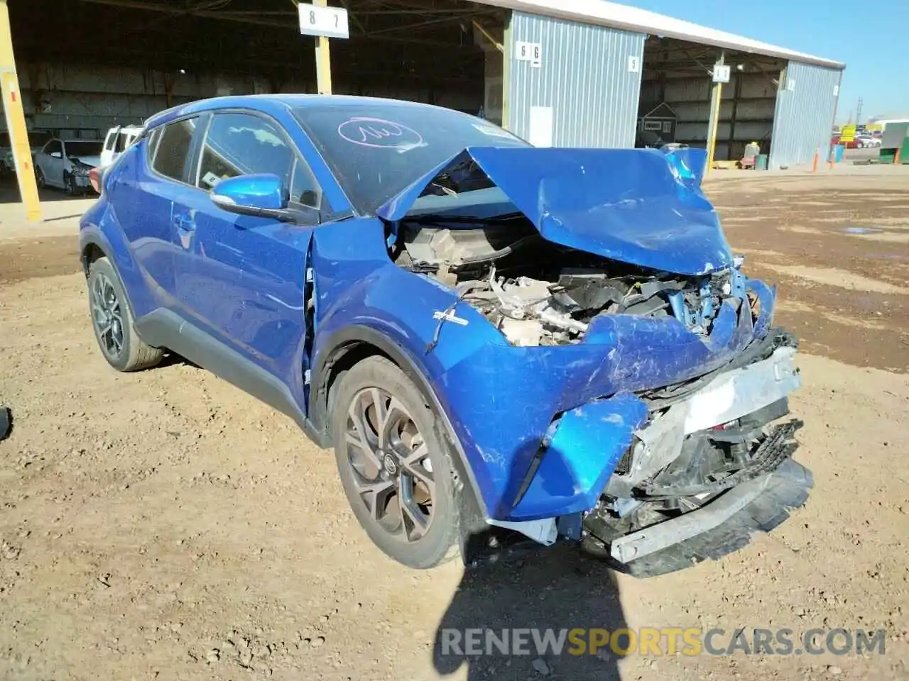 1 Photograph of a damaged car JTNKHMBX9K1046289 TOYOTA C-HR 2019