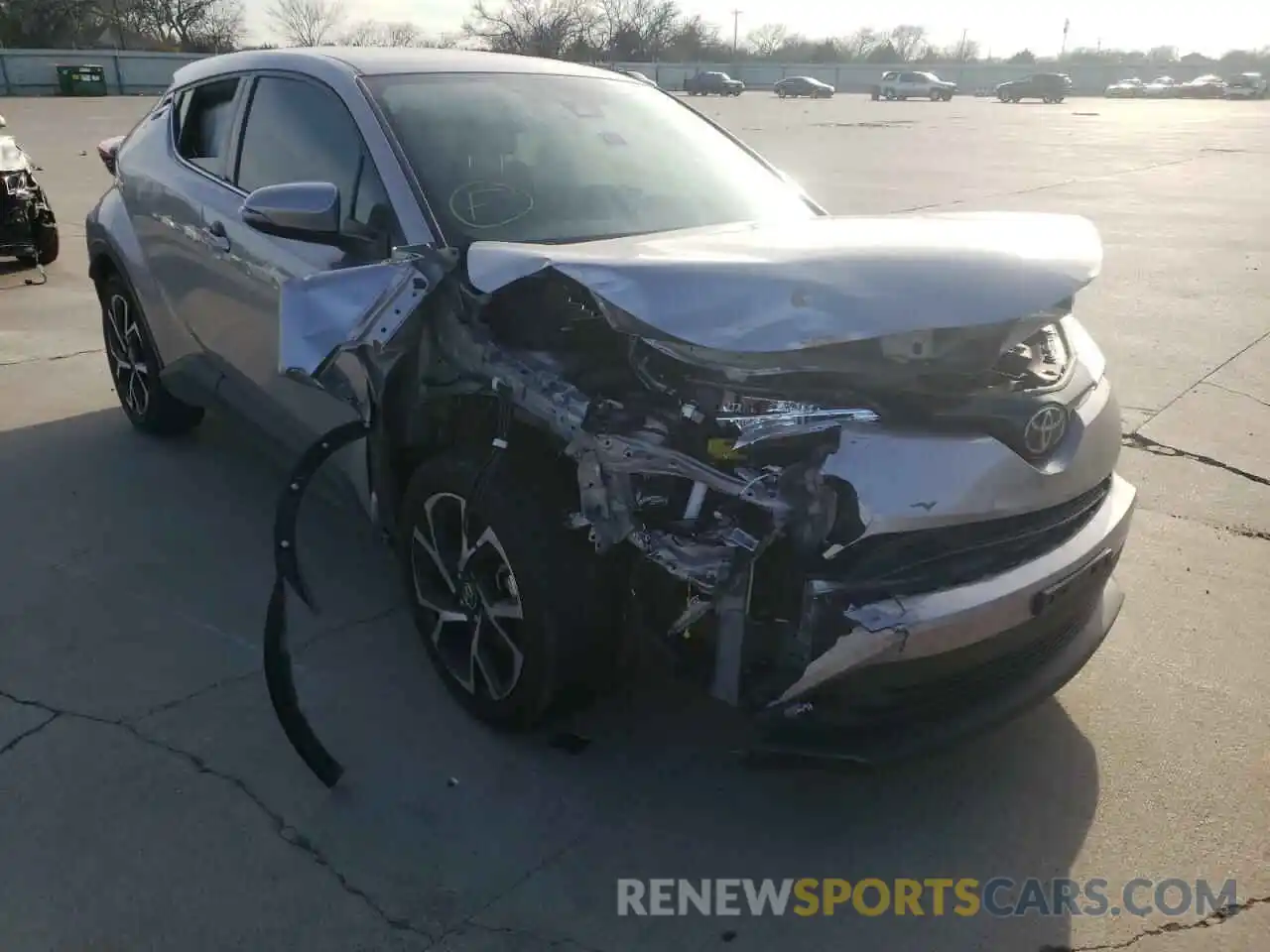 1 Photograph of a damaged car JTNKHMBX9K1046390 TOYOTA C-HR 2019