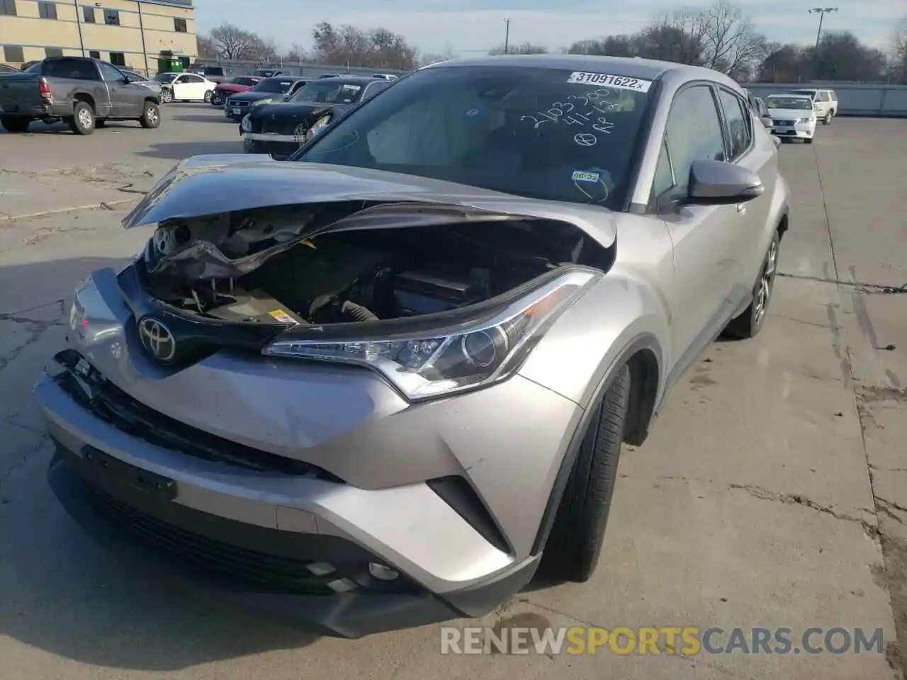 2 Photograph of a damaged car JTNKHMBX9K1046390 TOYOTA C-HR 2019