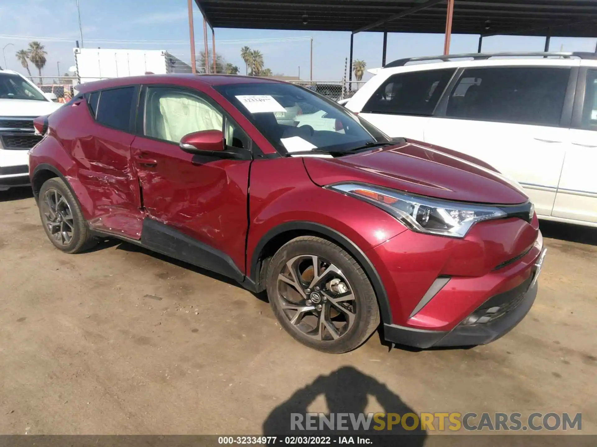 1 Photograph of a damaged car JTNKHMBX9K1046521 TOYOTA C-HR 2019