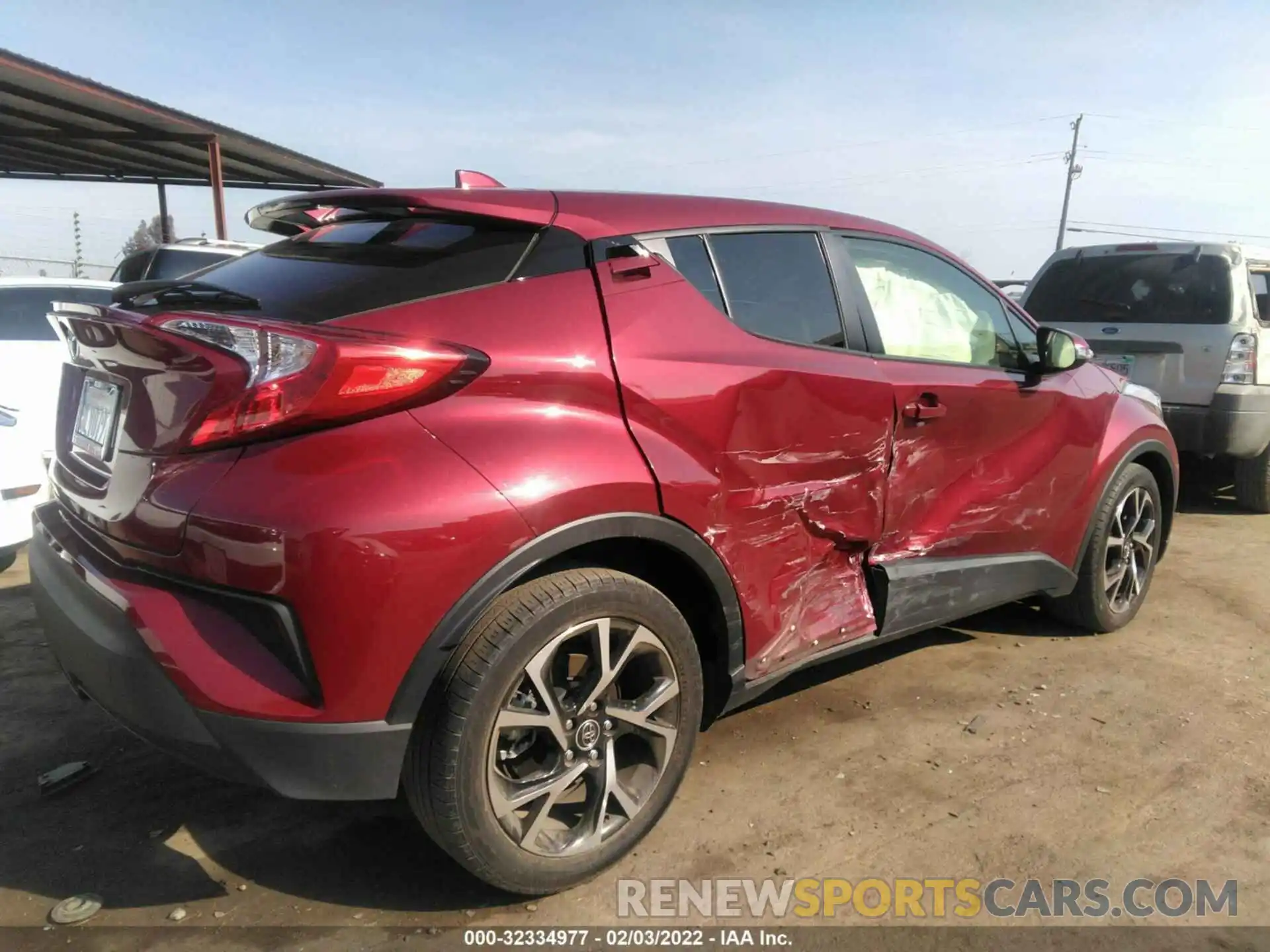 4 Фотография поврежденного автомобиля JTNKHMBX9K1046521 TOYOTA C-HR 2019