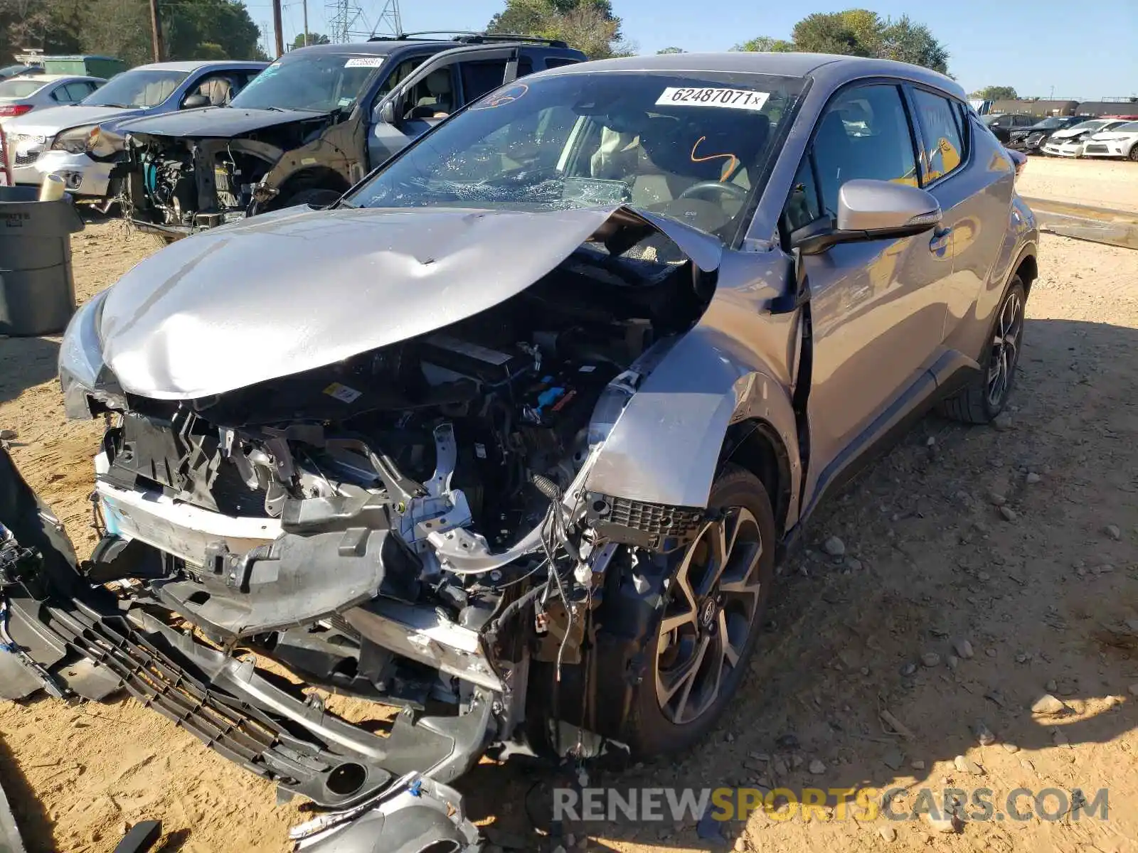 2 Photograph of a damaged car JTNKHMBX9K1052027 TOYOTA C-HR 2019